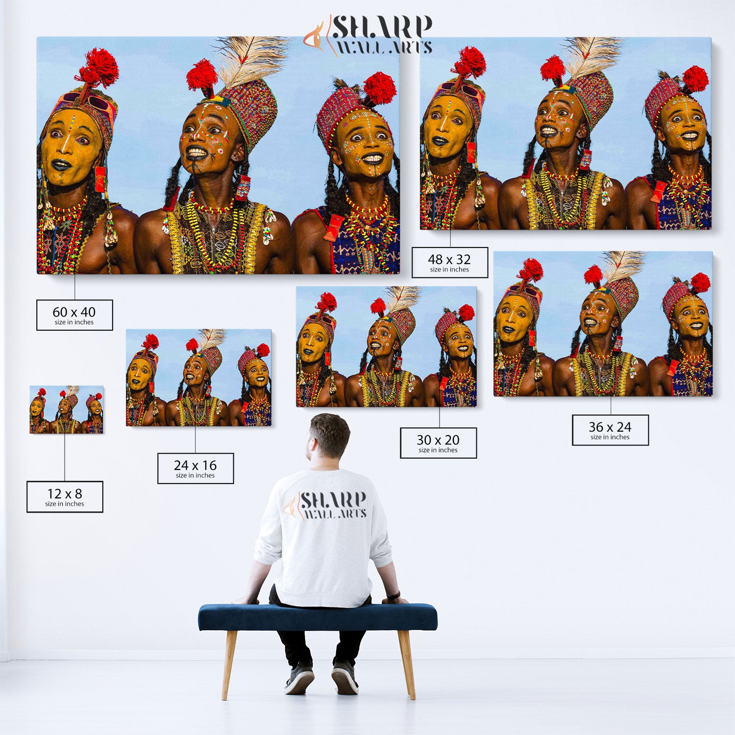Ritual African Dance Canvas Wall Art