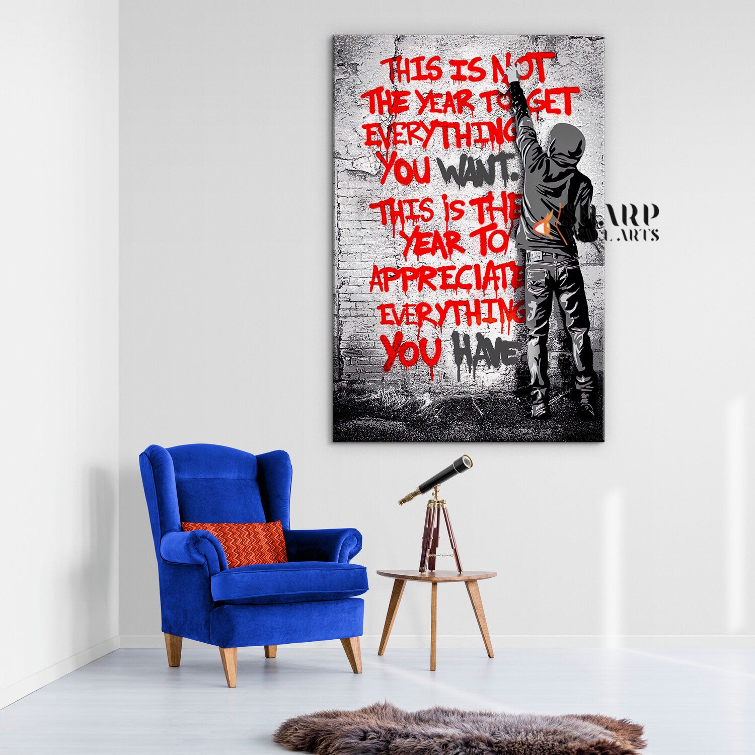 Banksy Quote Wall Art Canvas