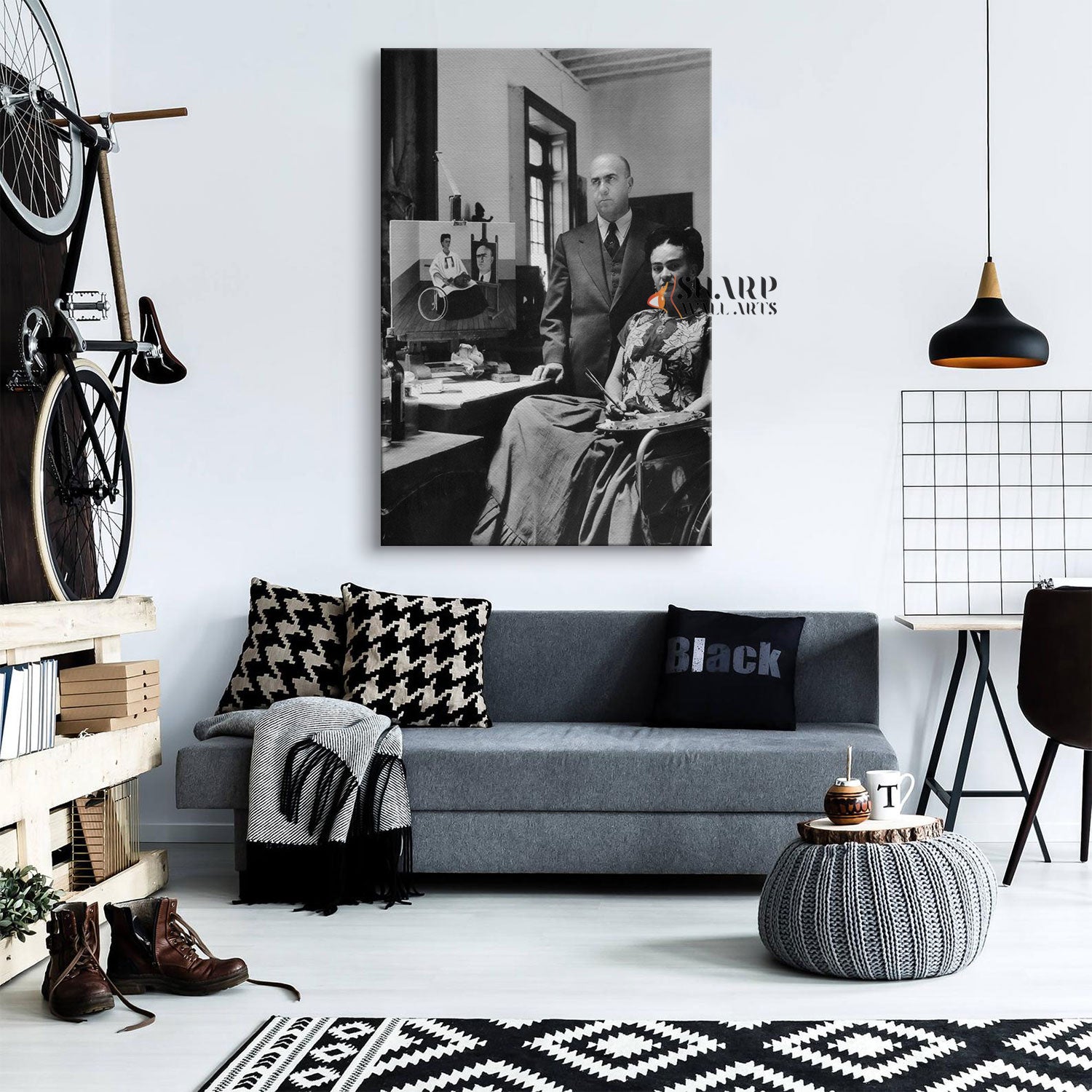 Frida Kahlo With Her Doctor Canvas Wall Art