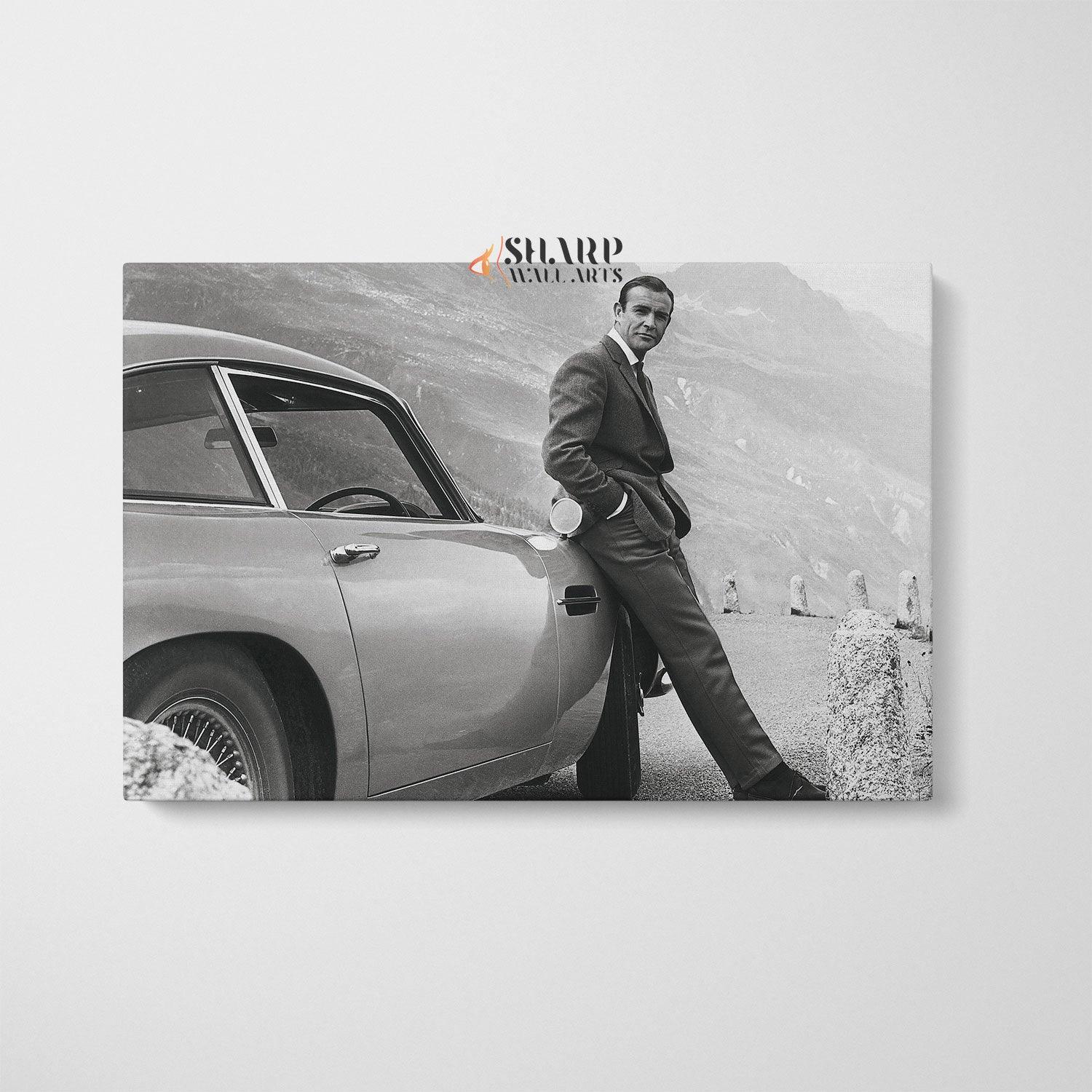 James Bond Sean Connery Canvas Wall Art Print