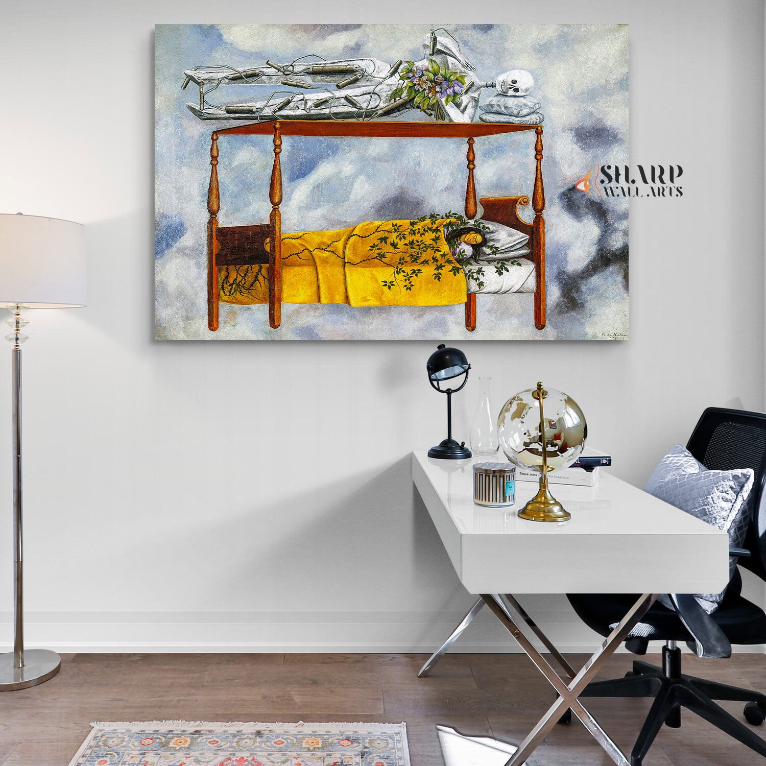 Frida Kahlo The Dream Canvas Wall Art