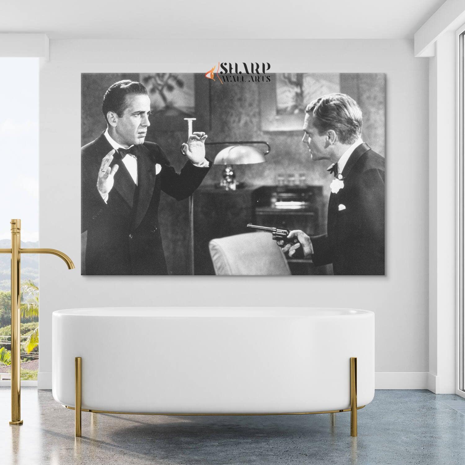 Humphrey Bogart And James Cagney In Angels With Dirty Faces Canvas Wall Art - SharpWallArts