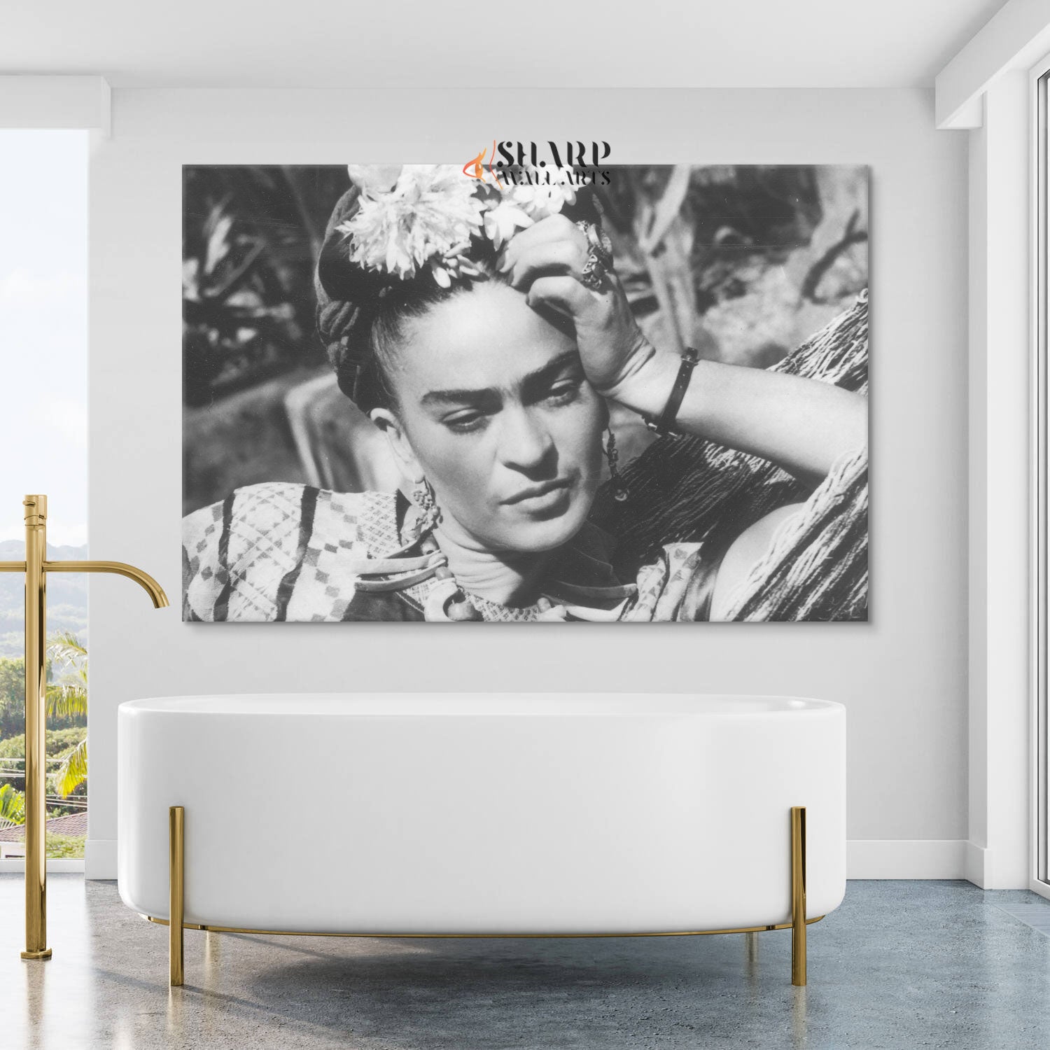 Frida Kahlo Vintage Photo Canvas Wall Art