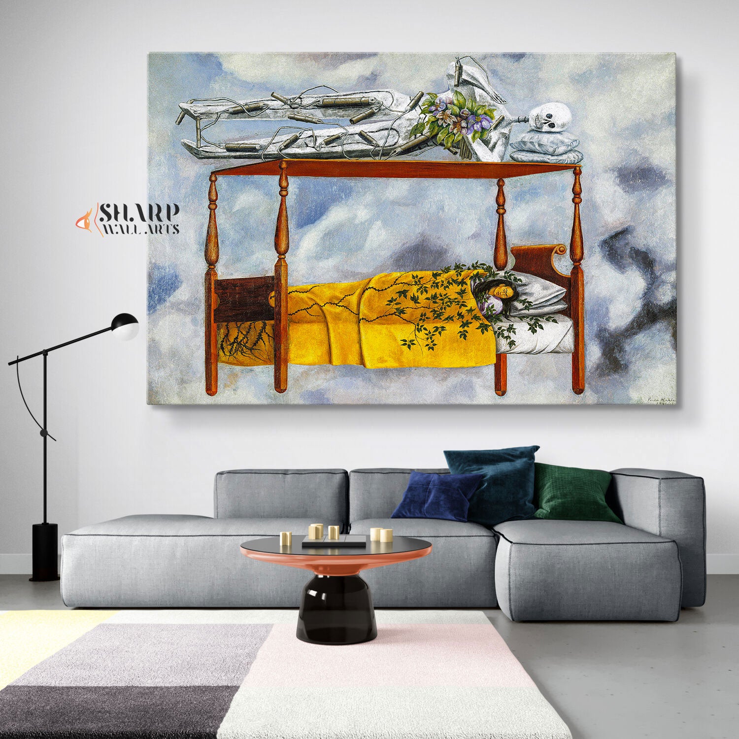 Frida Kahlo The Dream Canvas Wall Art