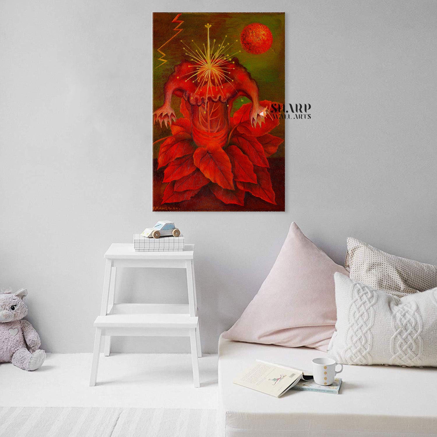 Frida Kahlo The Flower of Life Canvas Wall Art