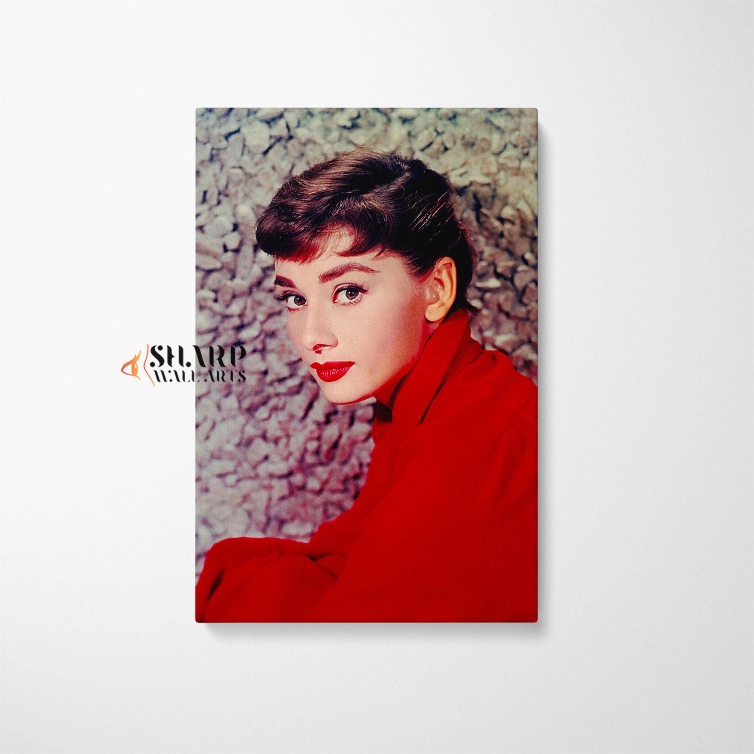 Audrey Hepburn In Red Dress Wall Art Canvas – SharpWallArts Audrey Hepburn In Red Dress Wall Art Canvas – SharpWallArts