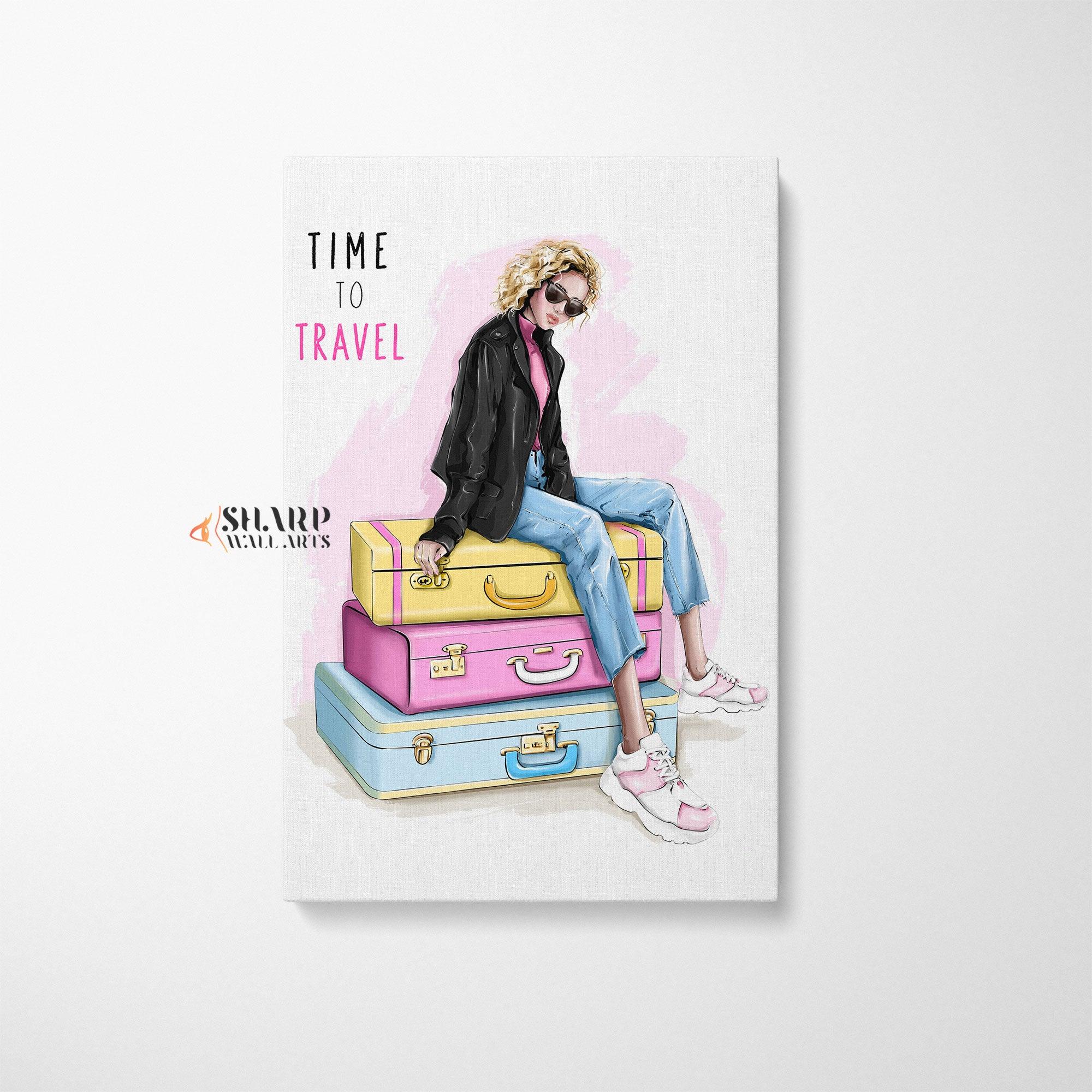 Fashion Wall Art Time To Travel - SharpWallArts
