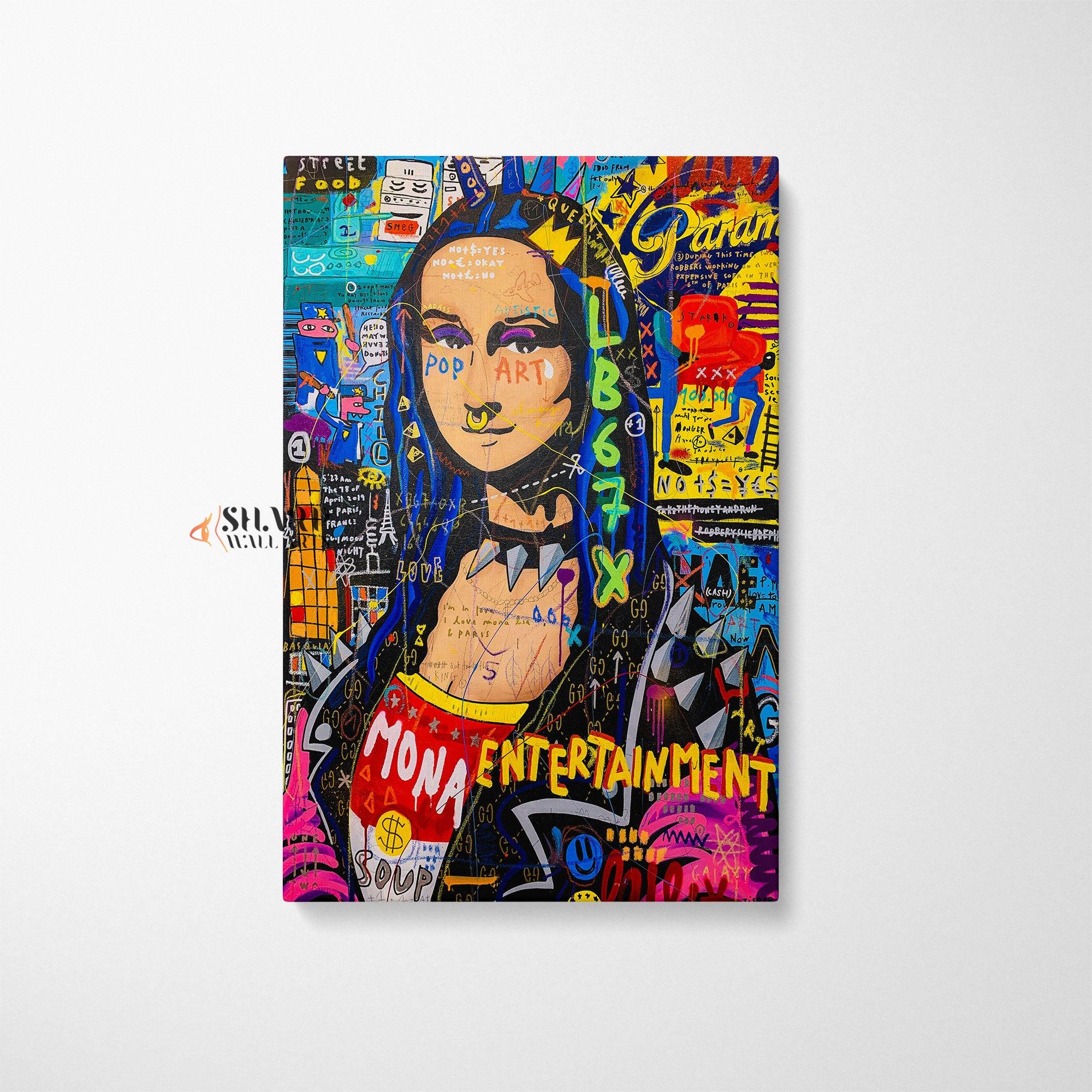 Banksy Mona Lisa Canvas Wall Art - SharpWallArts