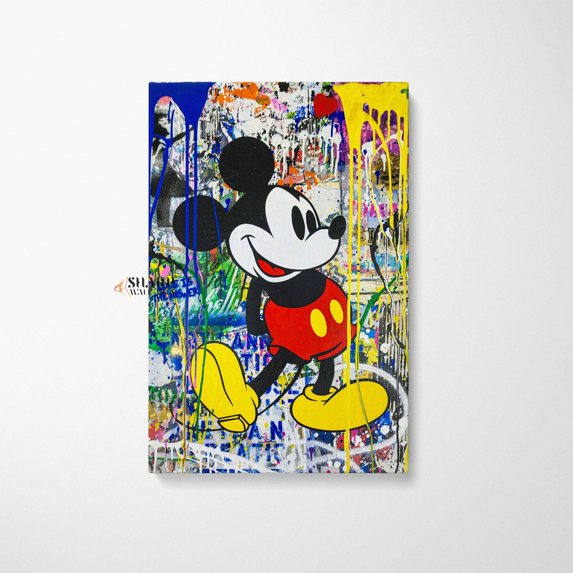 Banksy Mouse Graffiti Wall Art Canvas - SharpWallArts