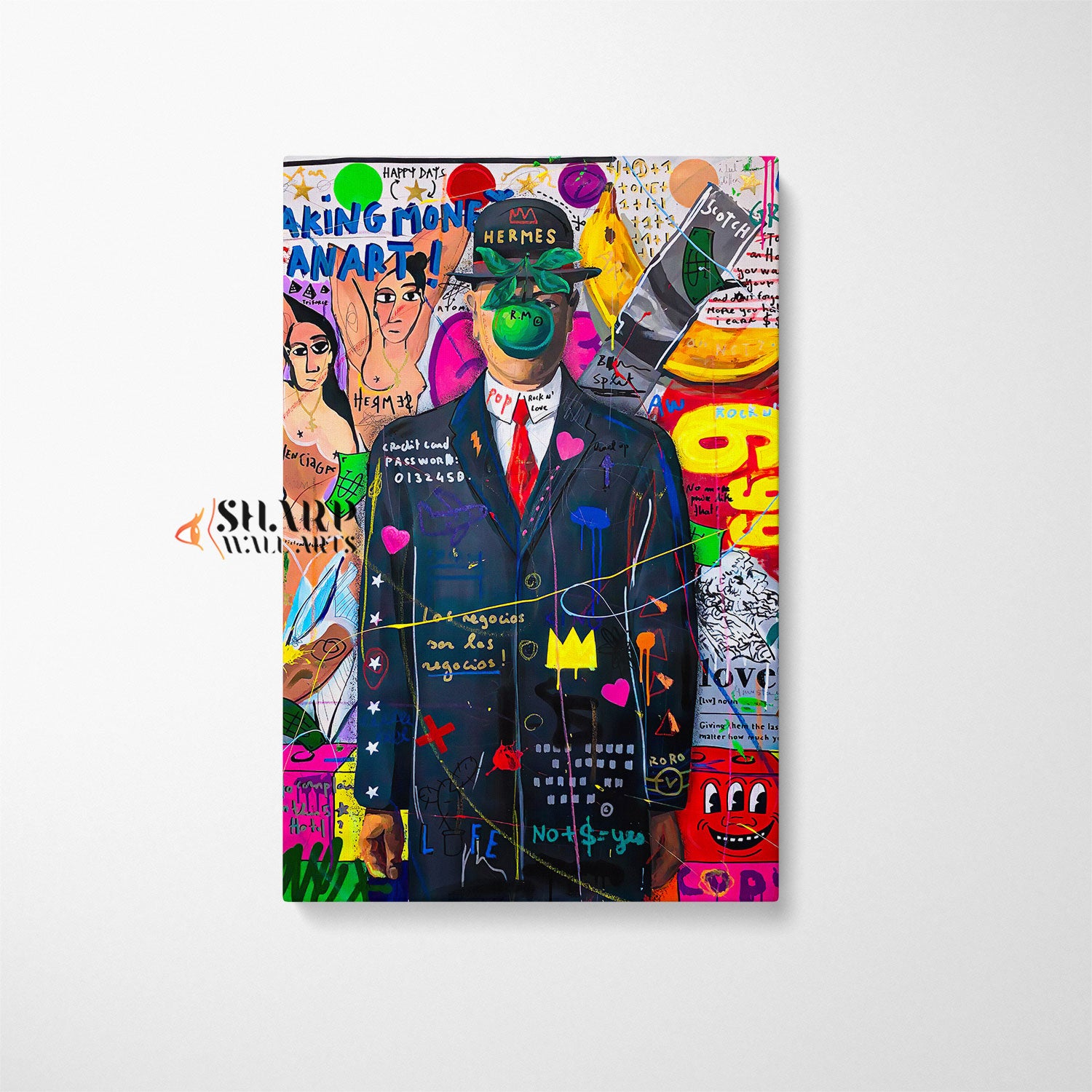 The Son Of Man Pop Art Canvas