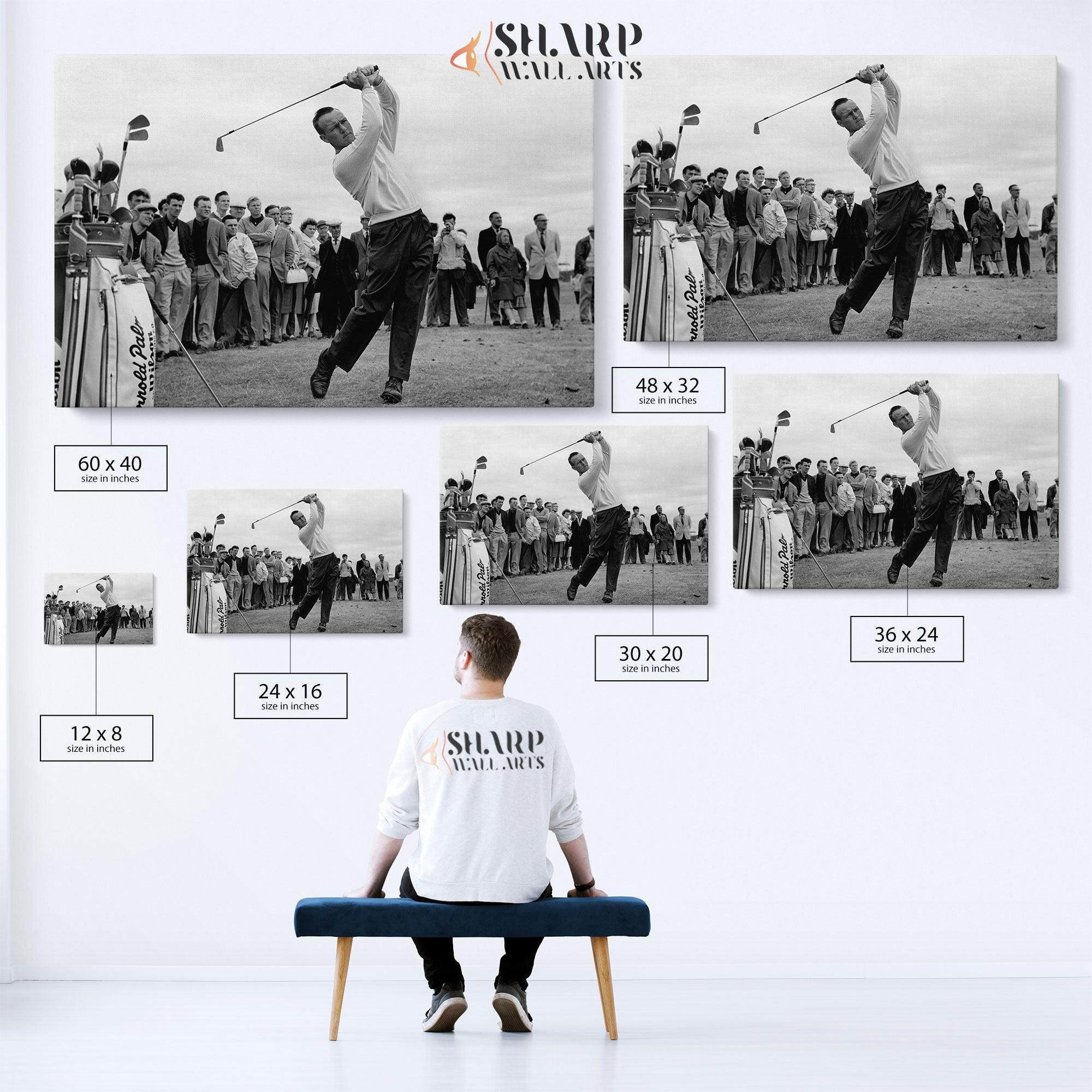 Arnold Palmer Golf Canvas Wall Art - SharpWallArts