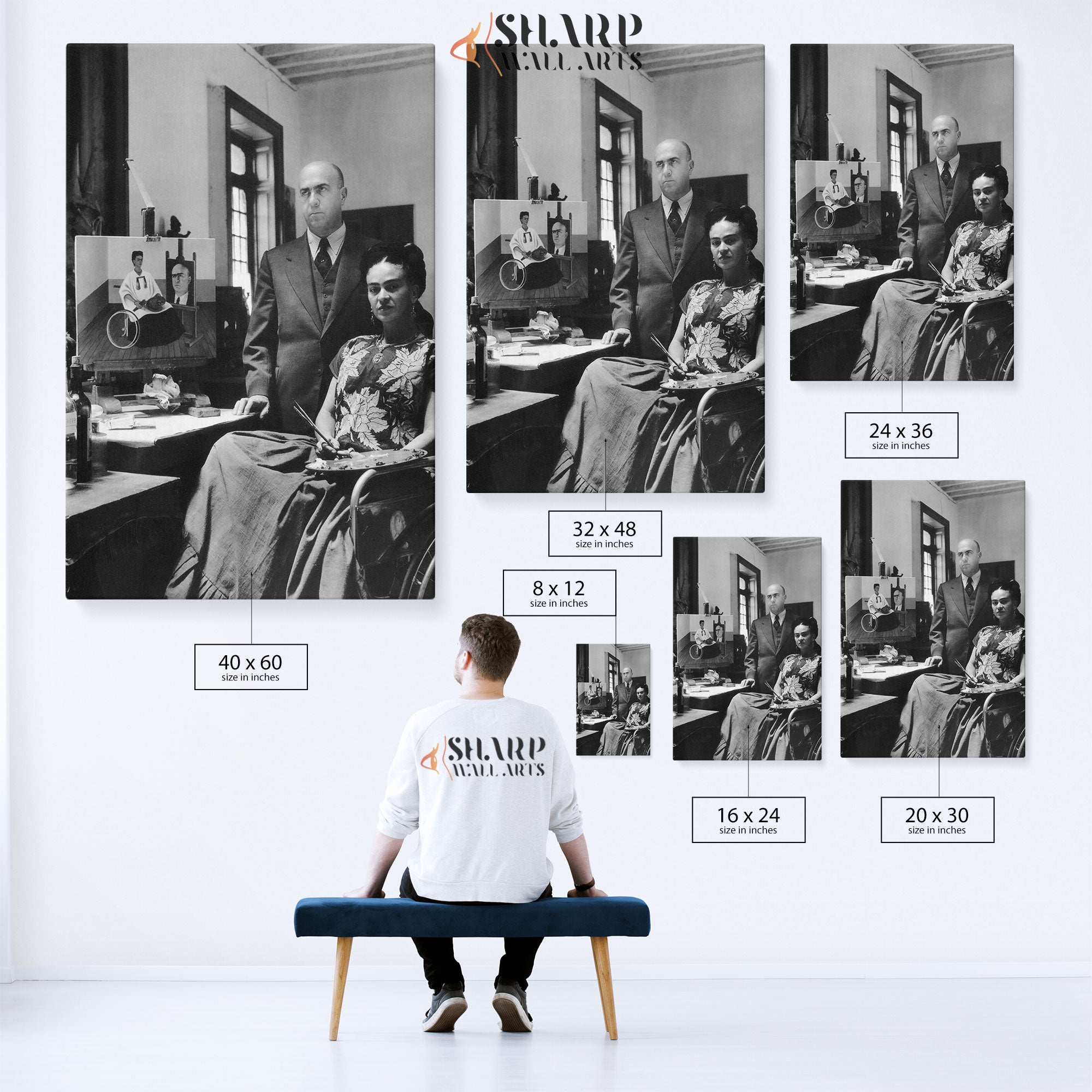 Frida Kahlo With Her Doctor Canvas Wall Art