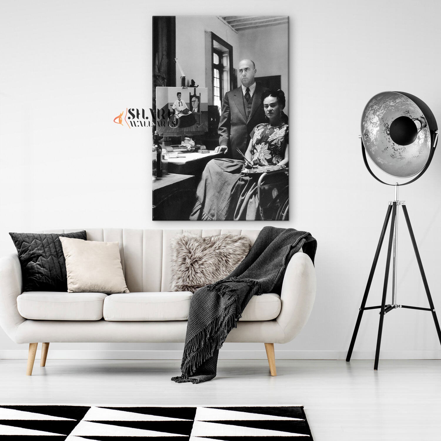 Frida Kahlo With Her Doctor Canvas Wall Art