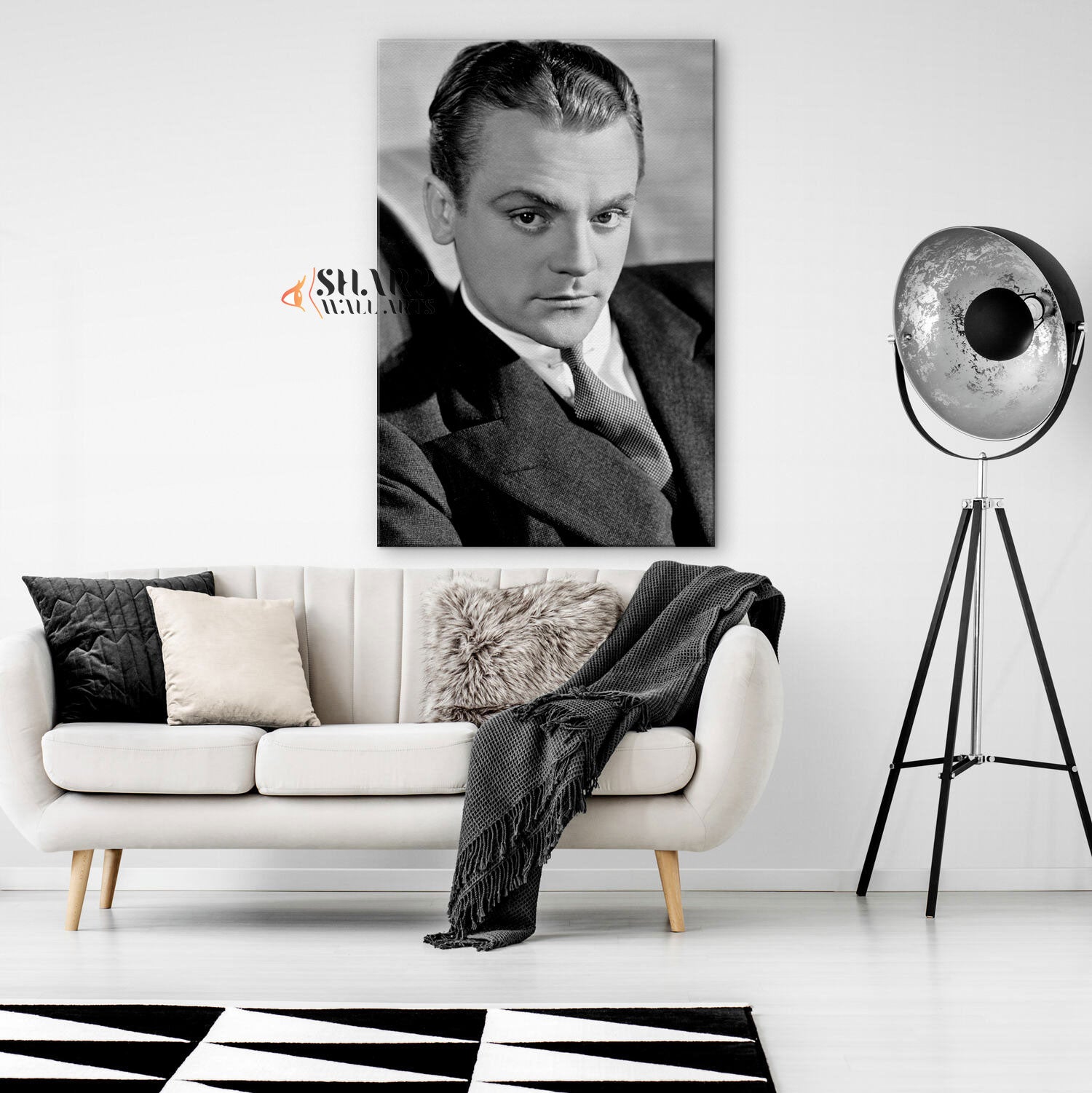 James Cagney Portrait Wall Art Canvas