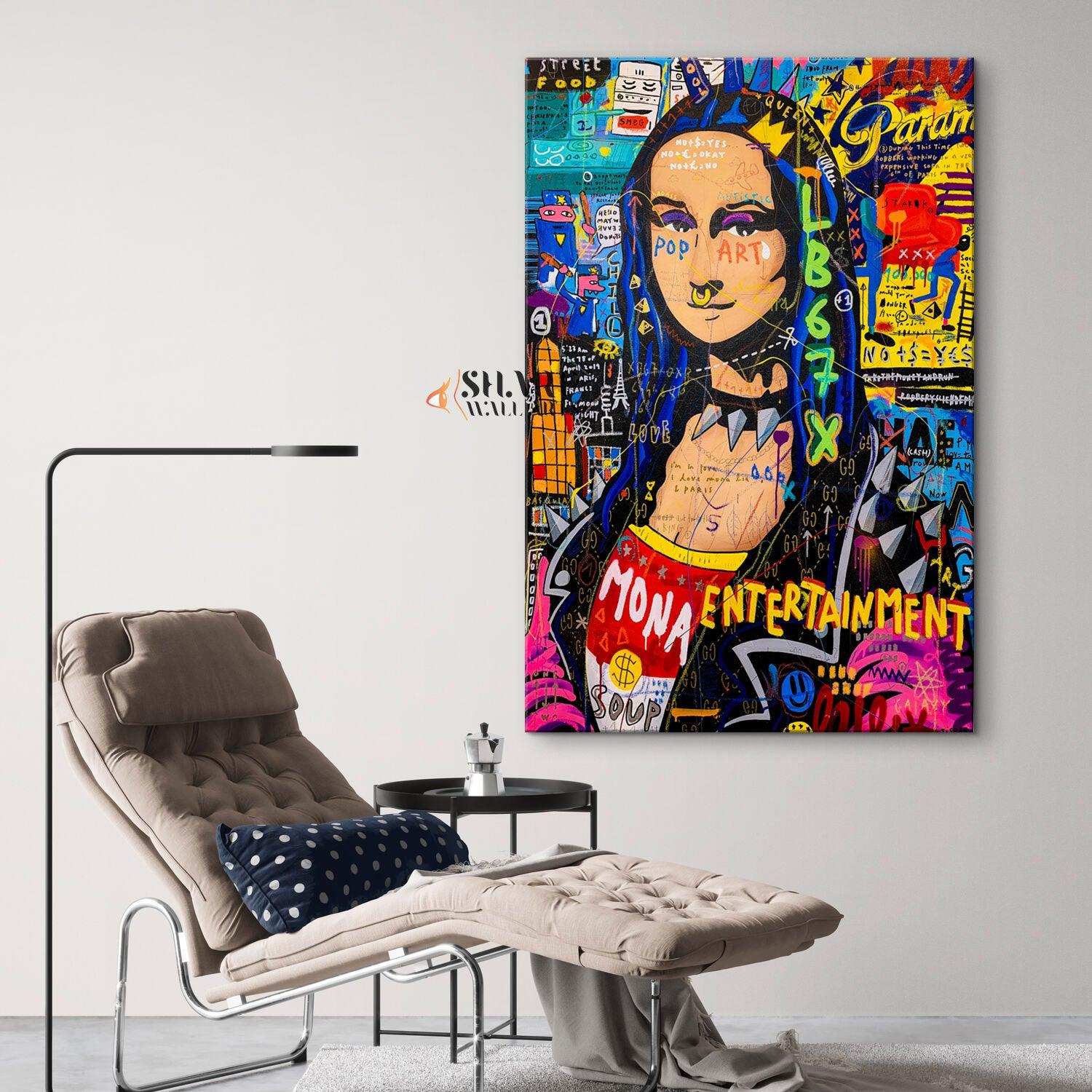 Banksy Mona Lisa Canvas Wall Art - SharpWallArts