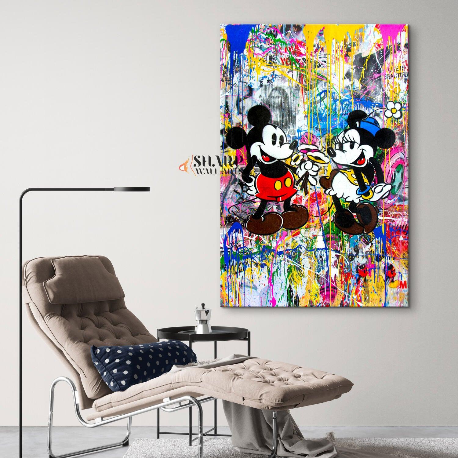 Banksy Mouse Graffiti Canvas Wall Art - SharpWallArts