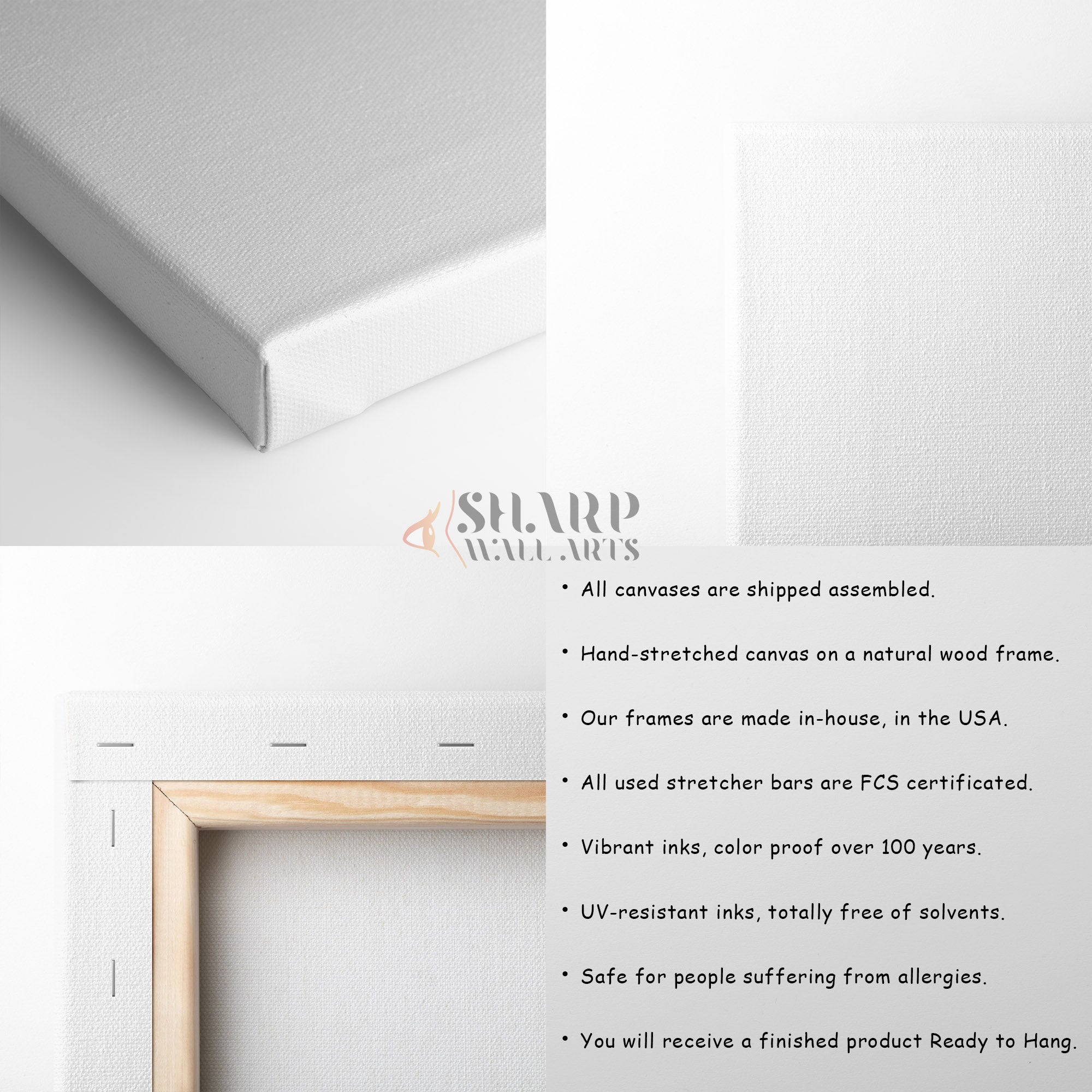 World Map Large Canvas With Countries - Living Room Wall Decor