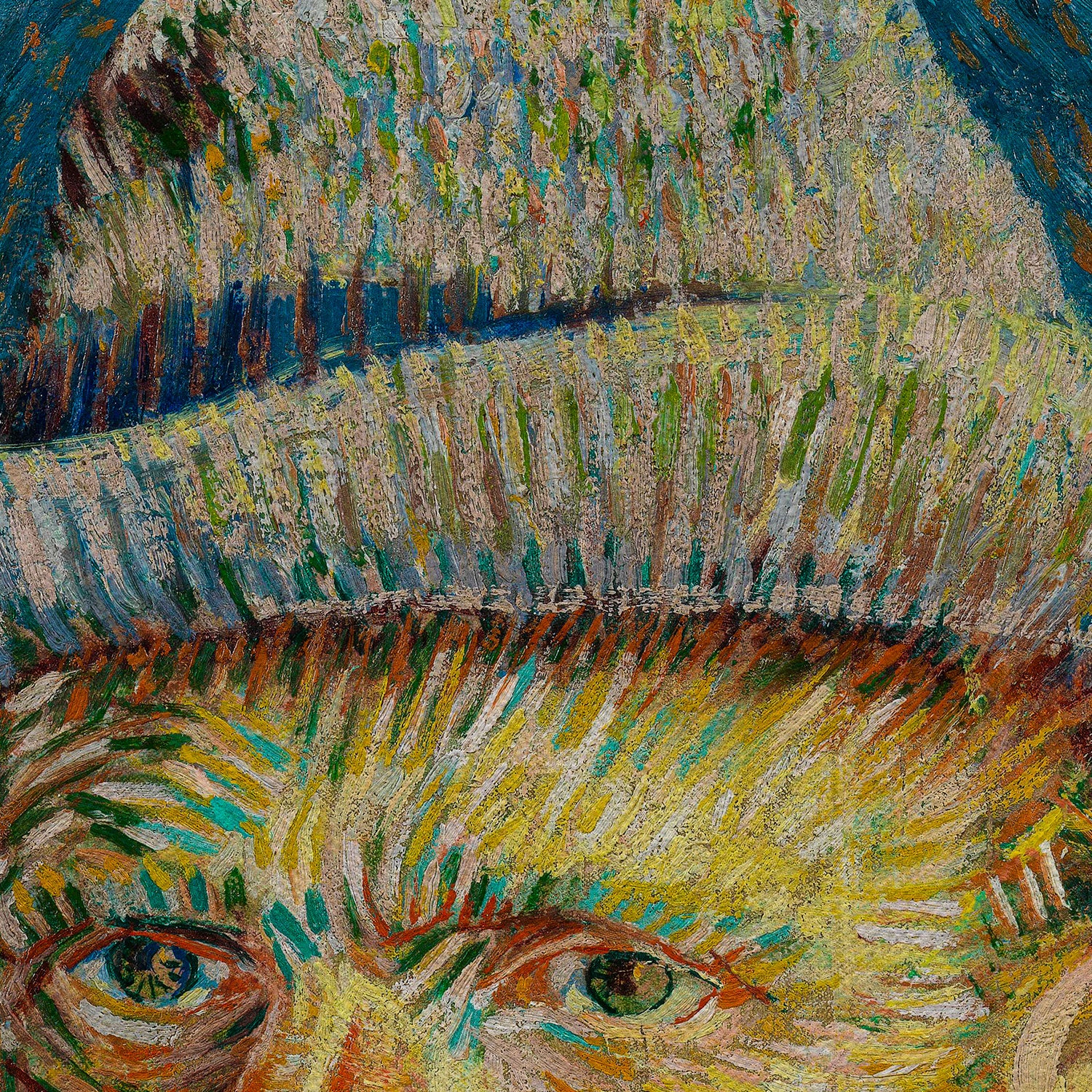 Vincent van Gogh Self-Portrait With Grey Felt Hat Canvas Wall Art