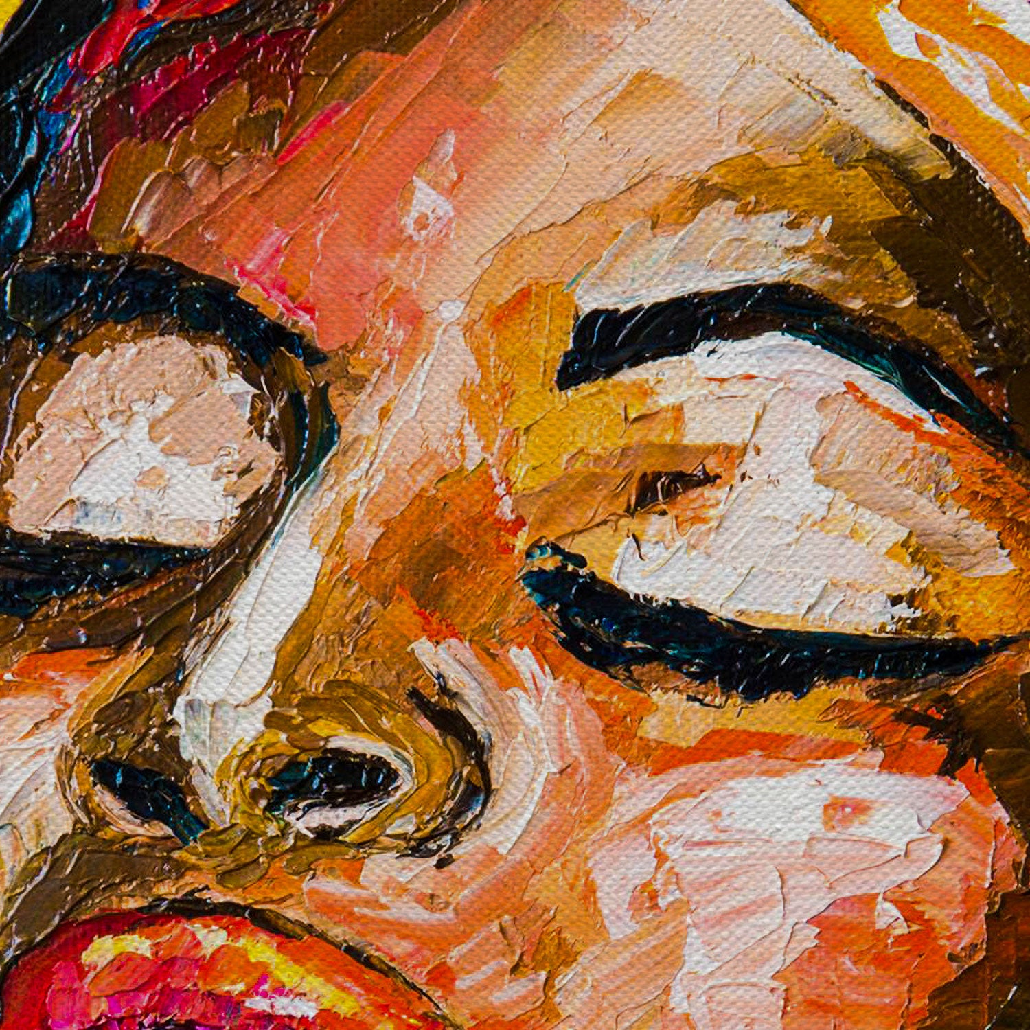 African Woman Portrait Canvas Wall Art