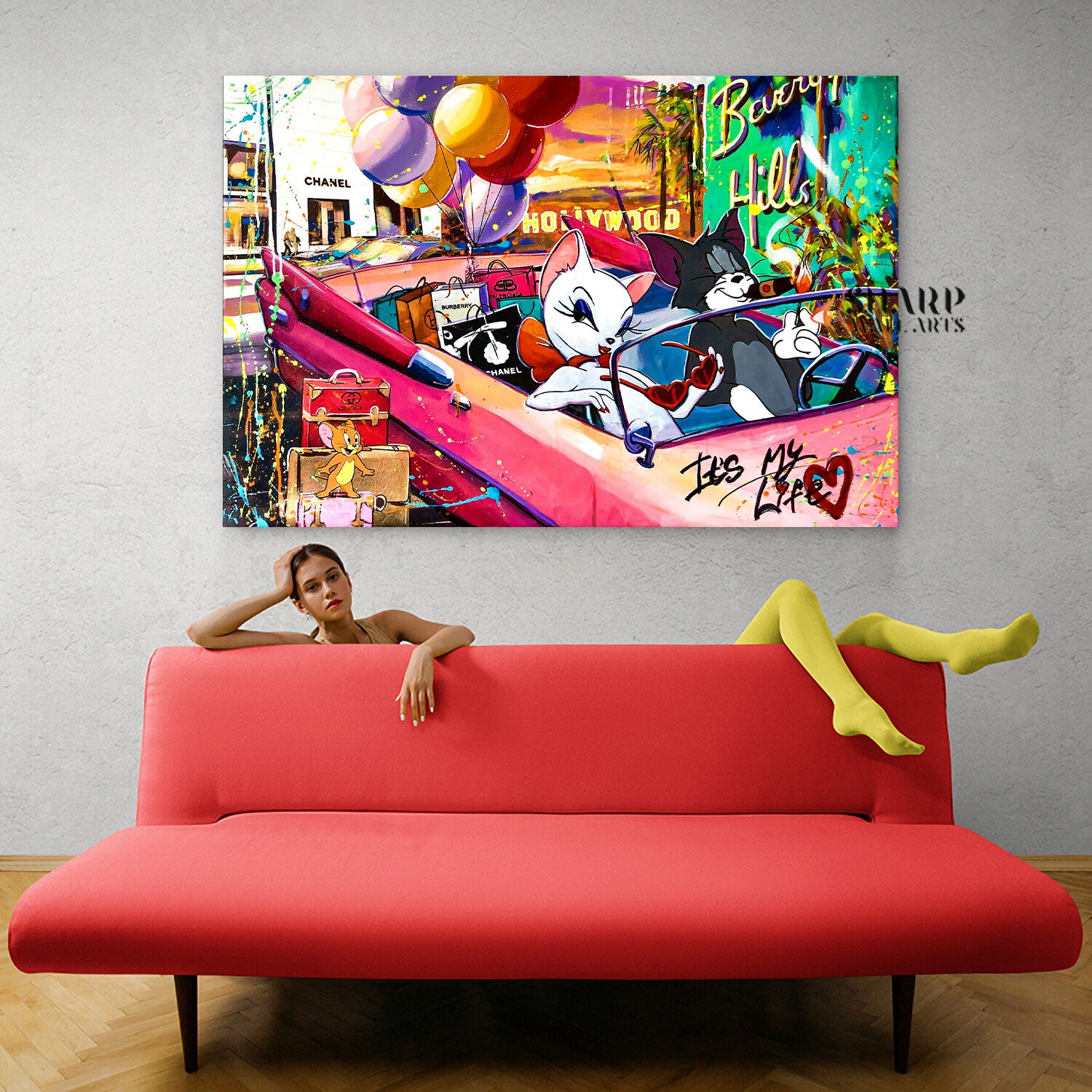 Cool Cats Pop Canvas Wall Art