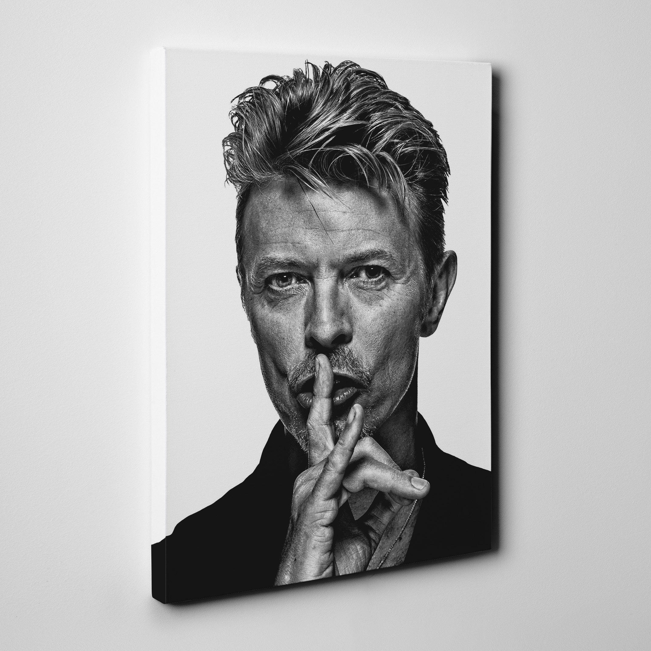 David Bowie Shush Canvas Wall Art Print - SharpWallArts