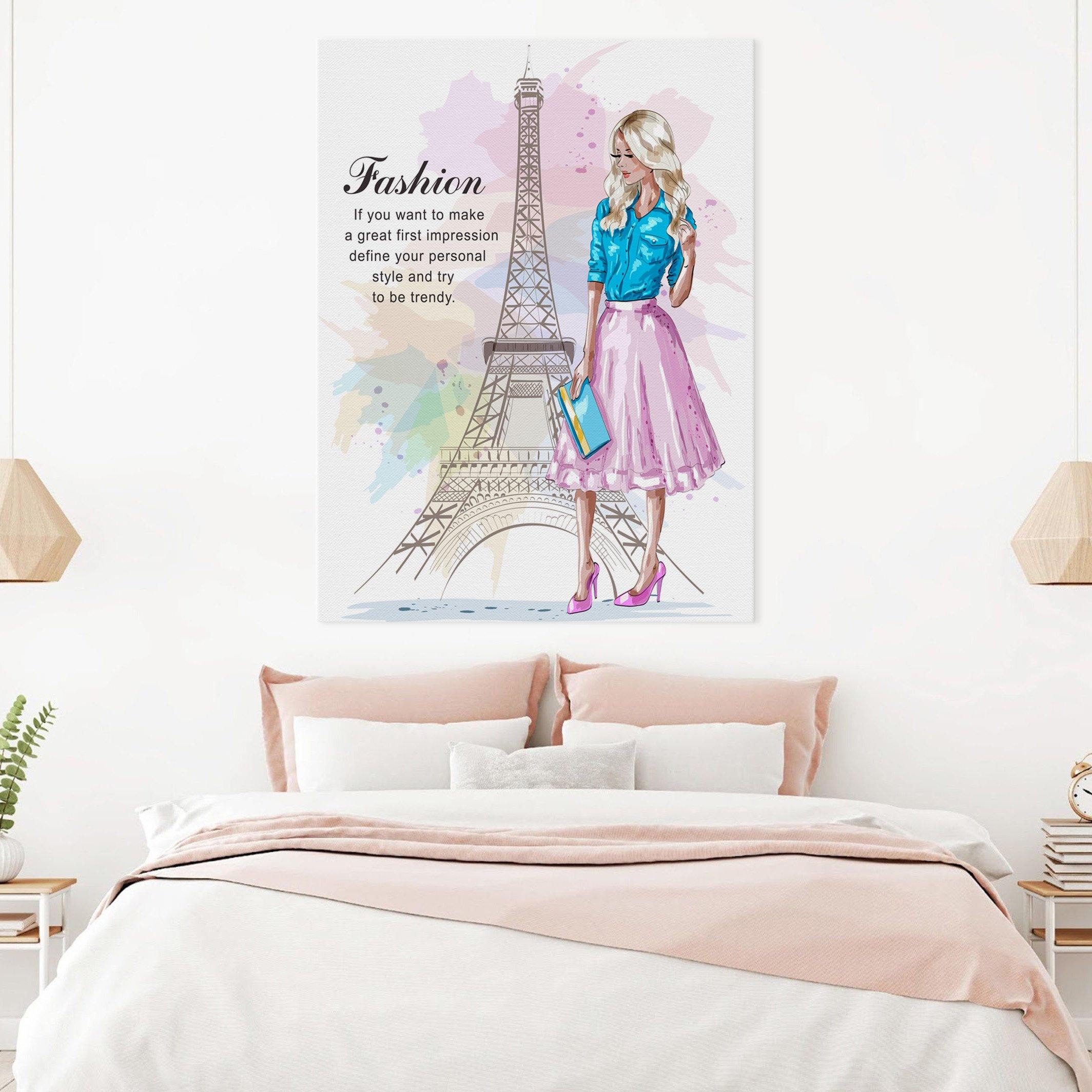 Paris Fashion Canvas Wall Art - SharpWallArts