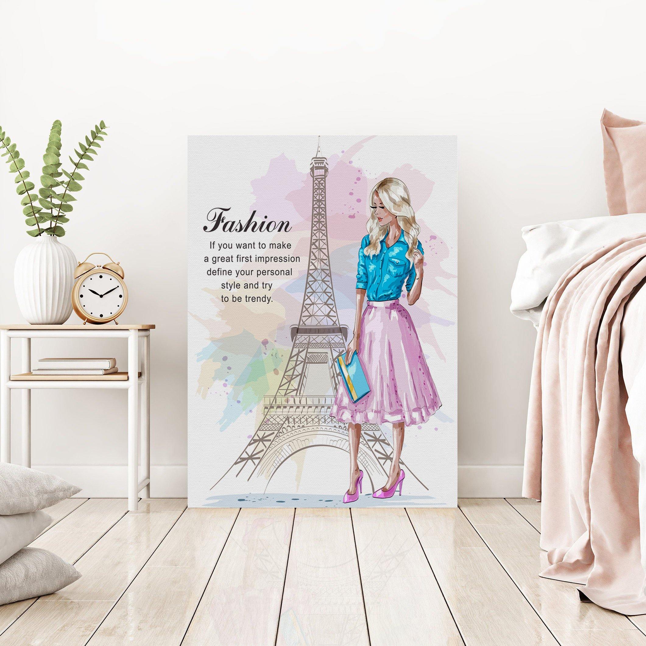 Paris Fashion Canvas Wall Art - SharpWallArts