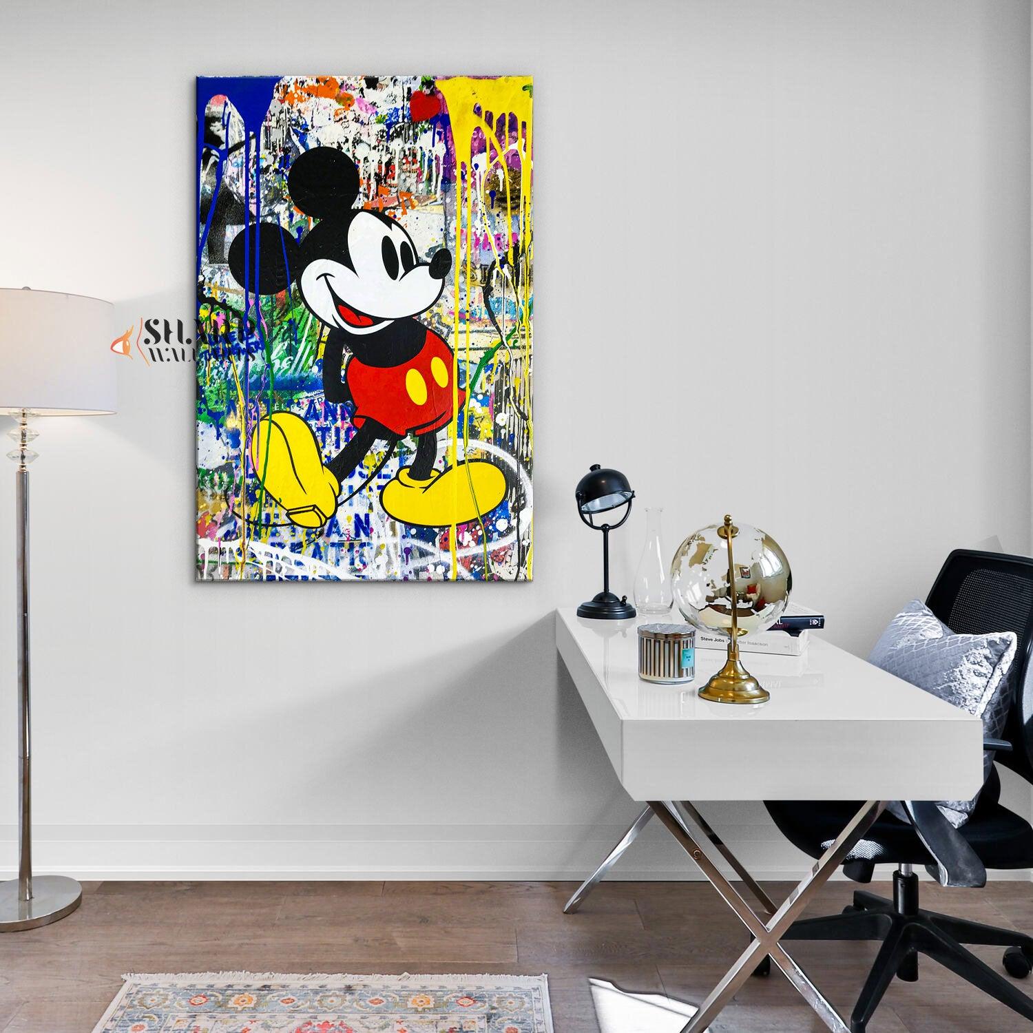 Banksy Mouse Graffiti Wall Art Canvas - SharpWallArts