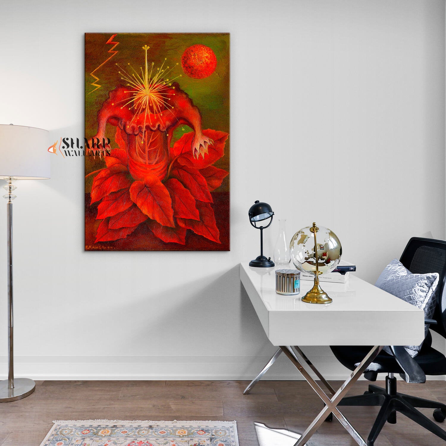 Frida Kahlo The Flower of Life Canvas Wall Art
