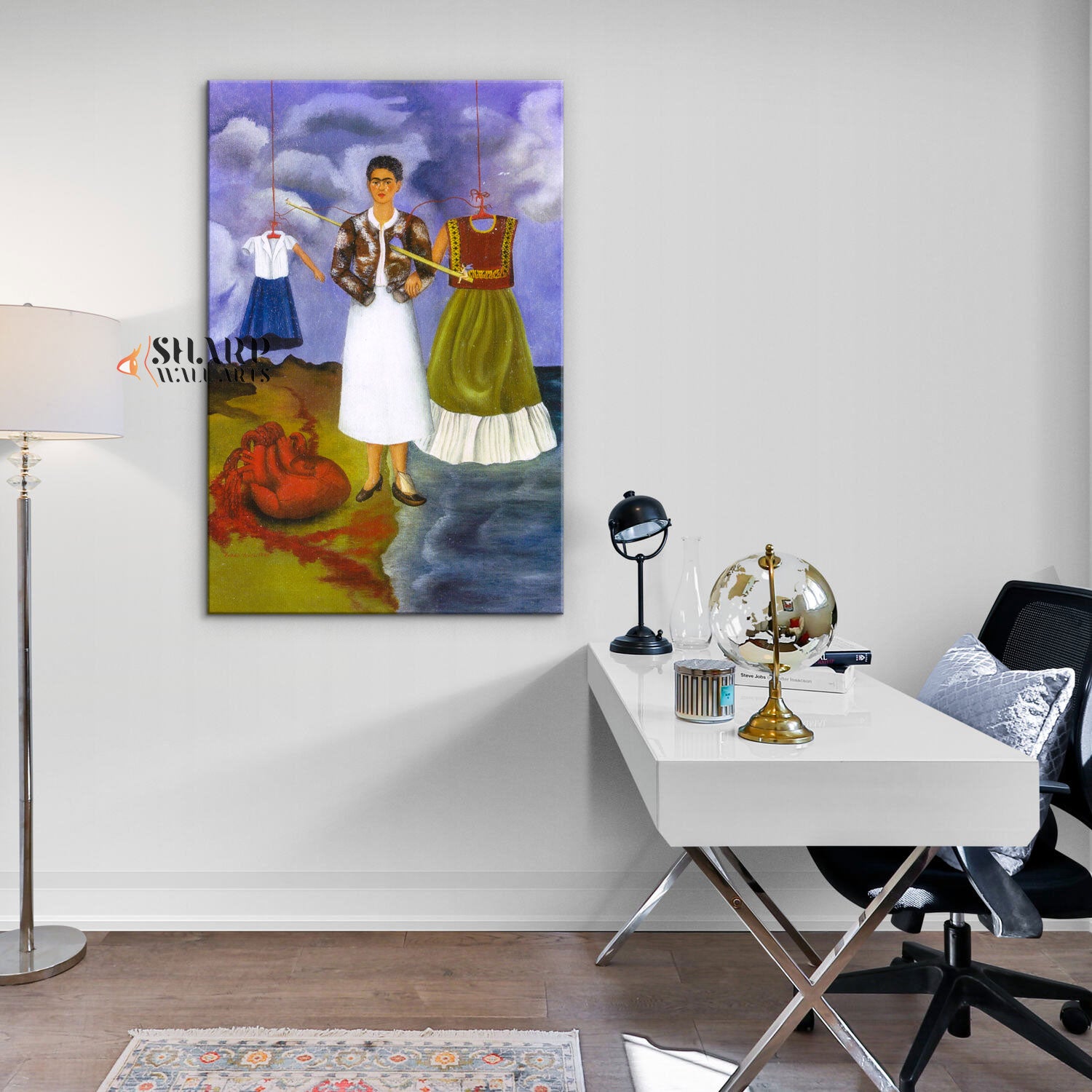 Frida Kahlo The Heart Canvas Wall Art