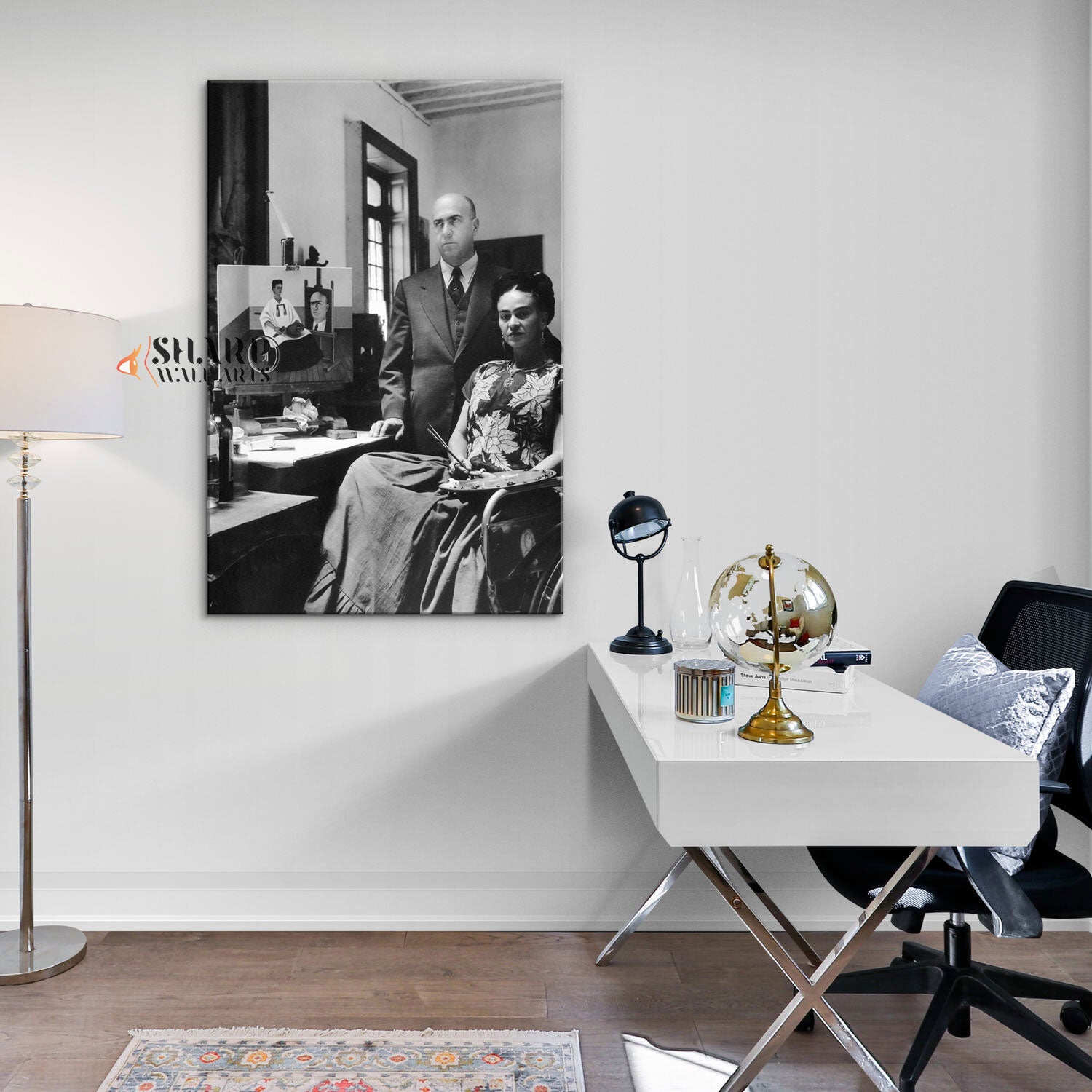 Frida Kahlo With Her Doctor Canvas Wall Art