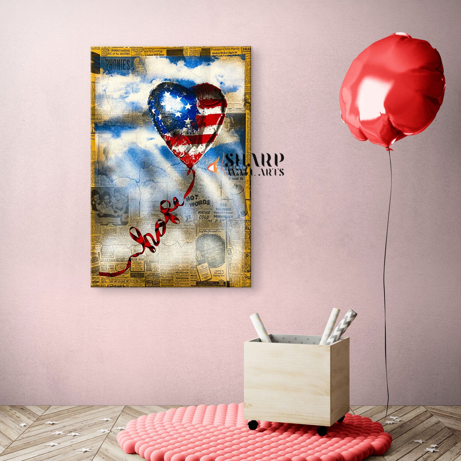 American Hope Canvas Wall Art