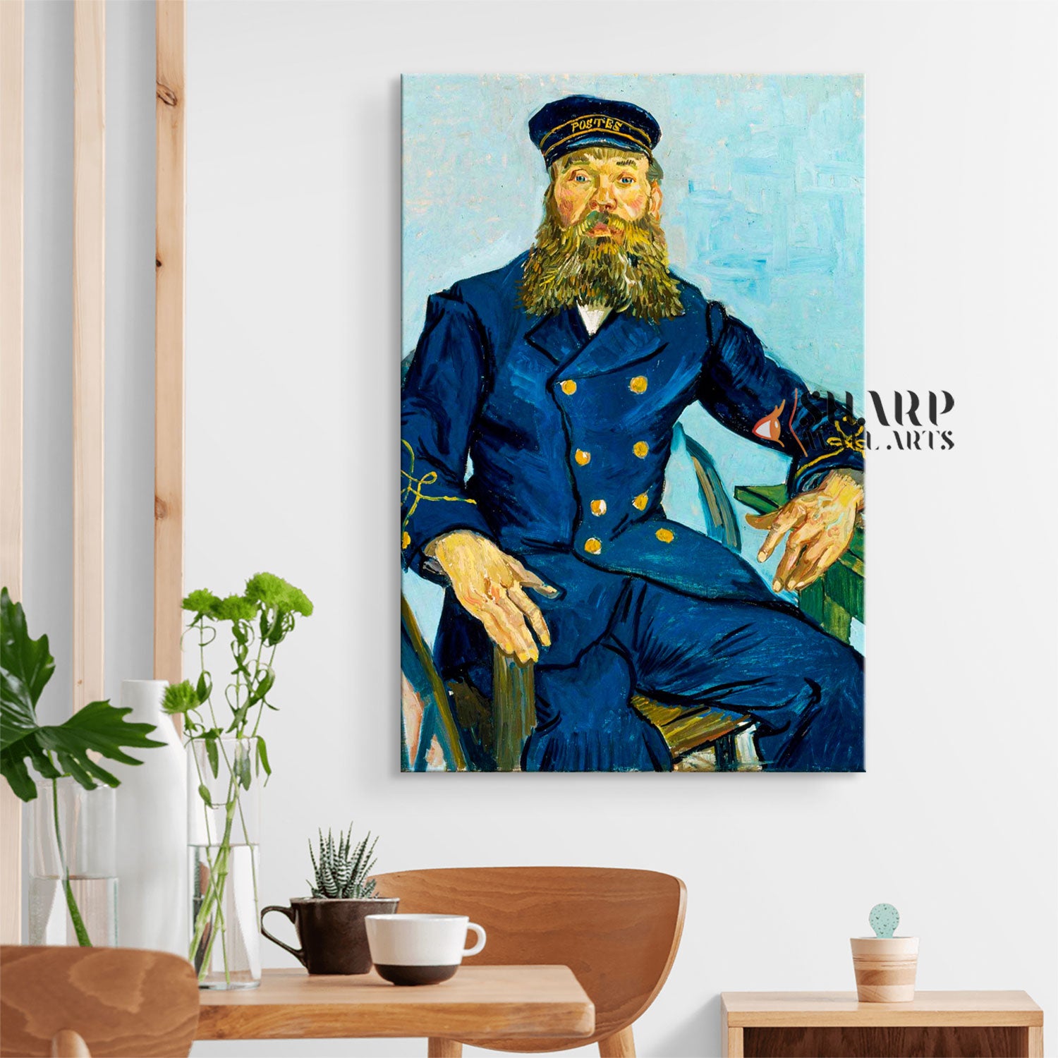 Vincent van Gogh Portrait Of The Postman Joseph Roulin Canvas Wall Art