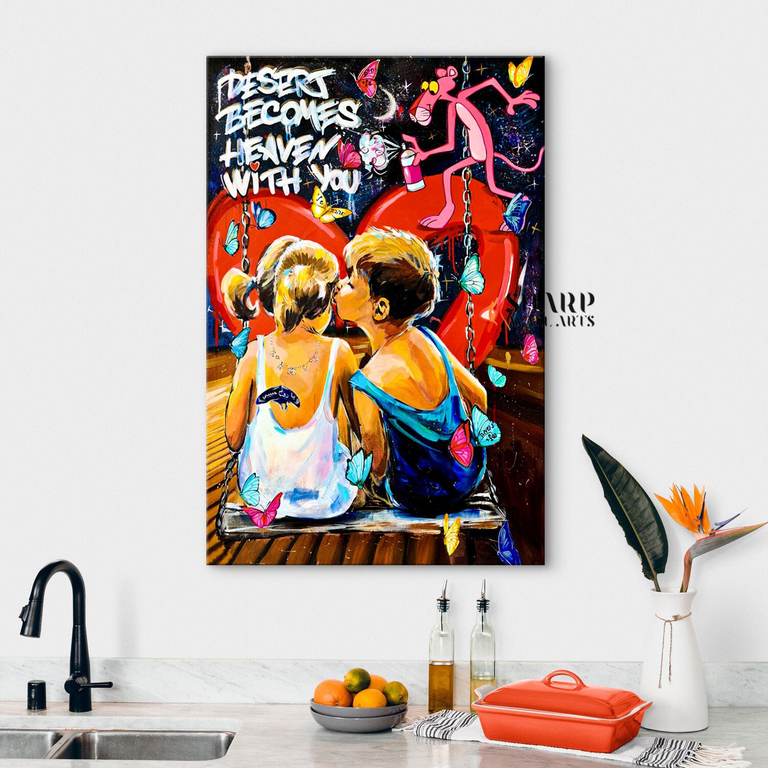 True Love Canvas Wall Art