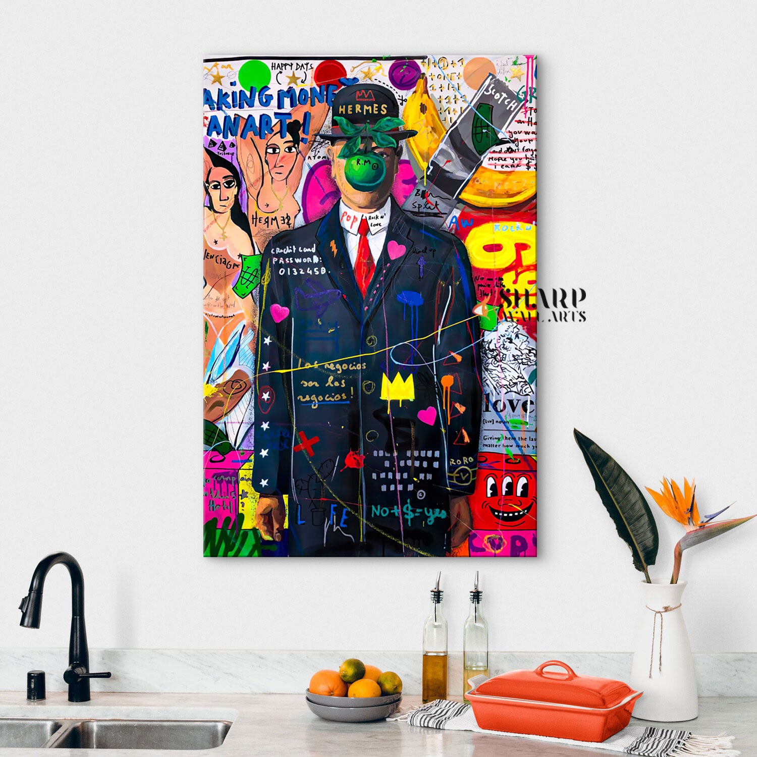 The Son Of Man Pop Art Canvas