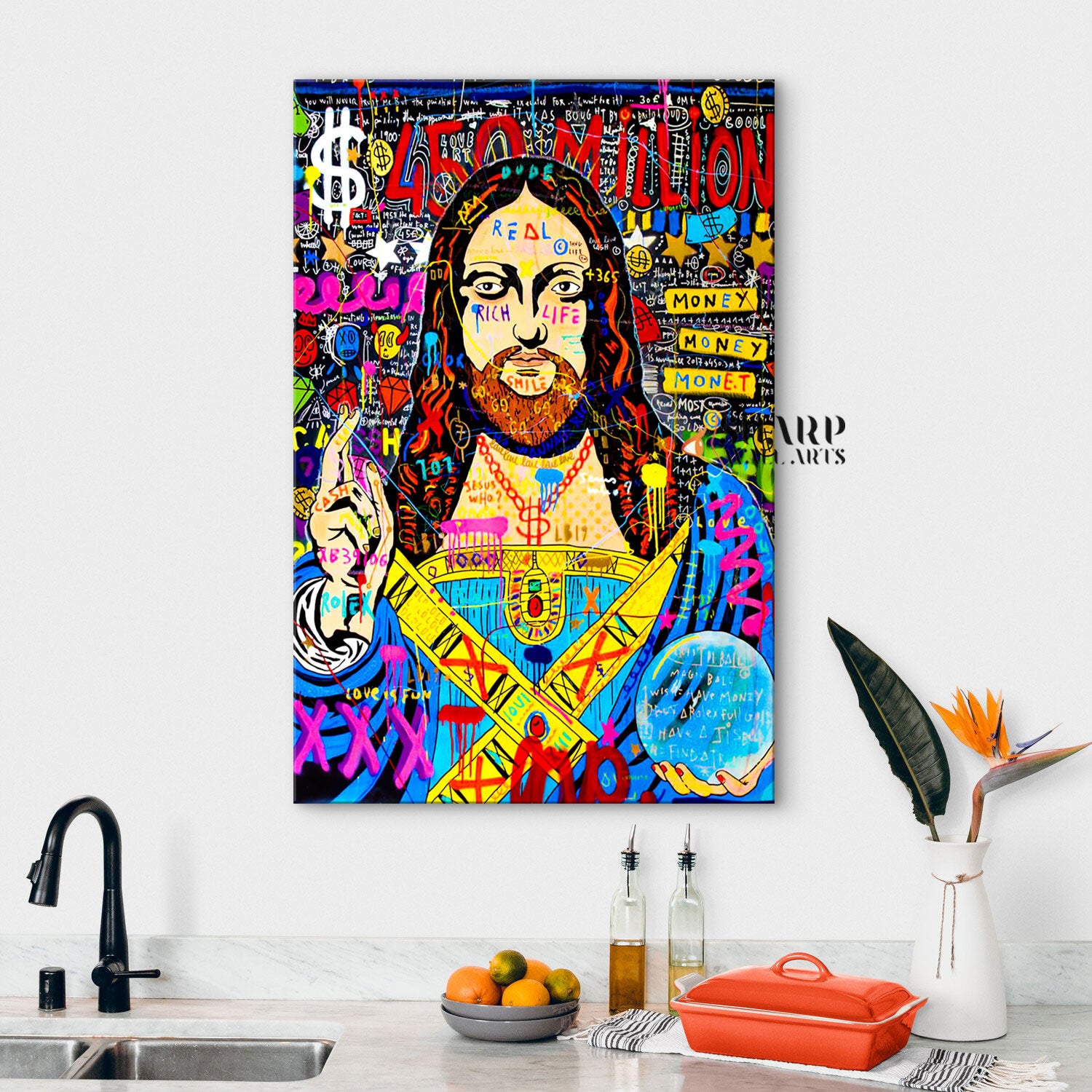Jesus Who Pop Canvas Wall Art