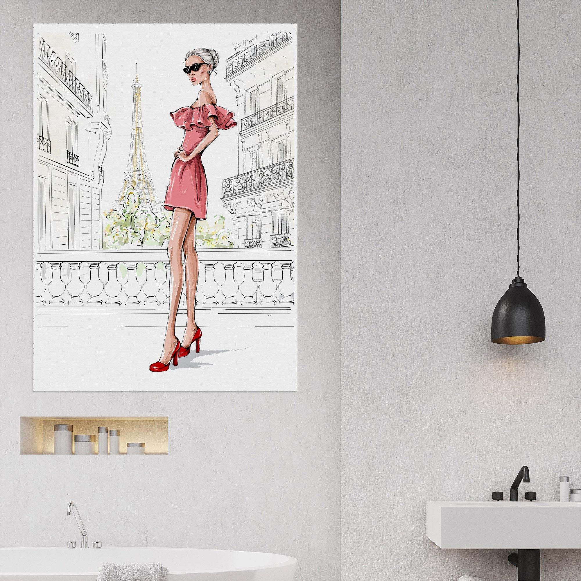 Paris Fashion - Wall Art Canvas - SharpWallArts