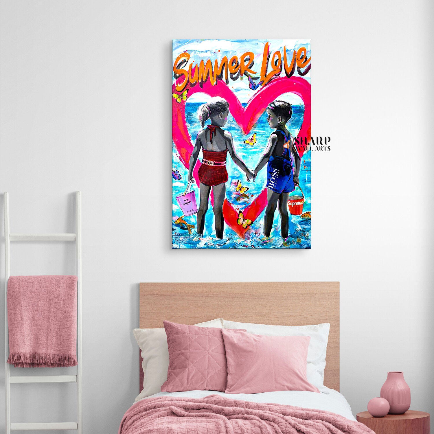 Summer Love Canvas Wall Art