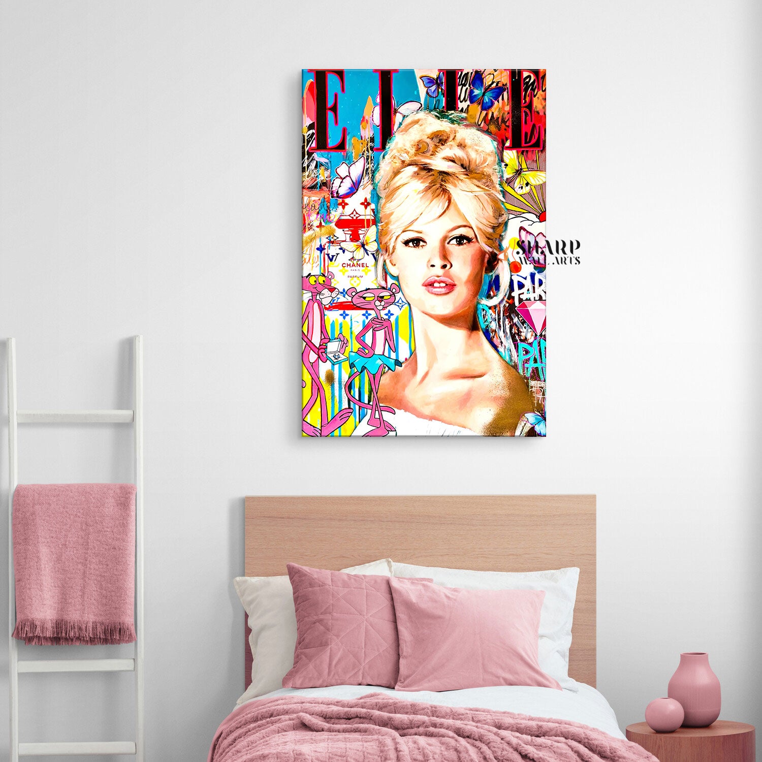 Brigitte Bardot Magazine Cover Canvas Wall Art