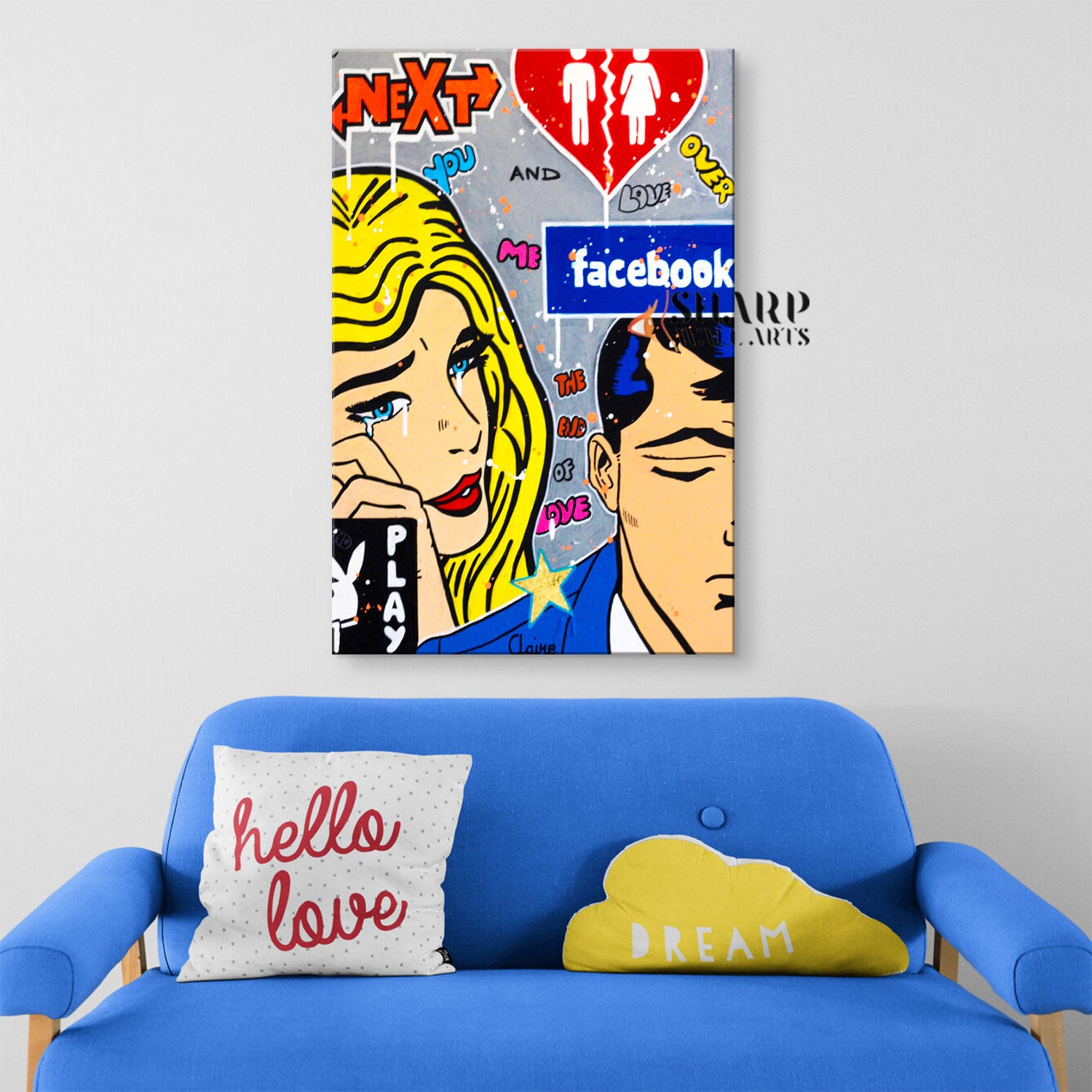 The End Of Love Canvas Wall Art