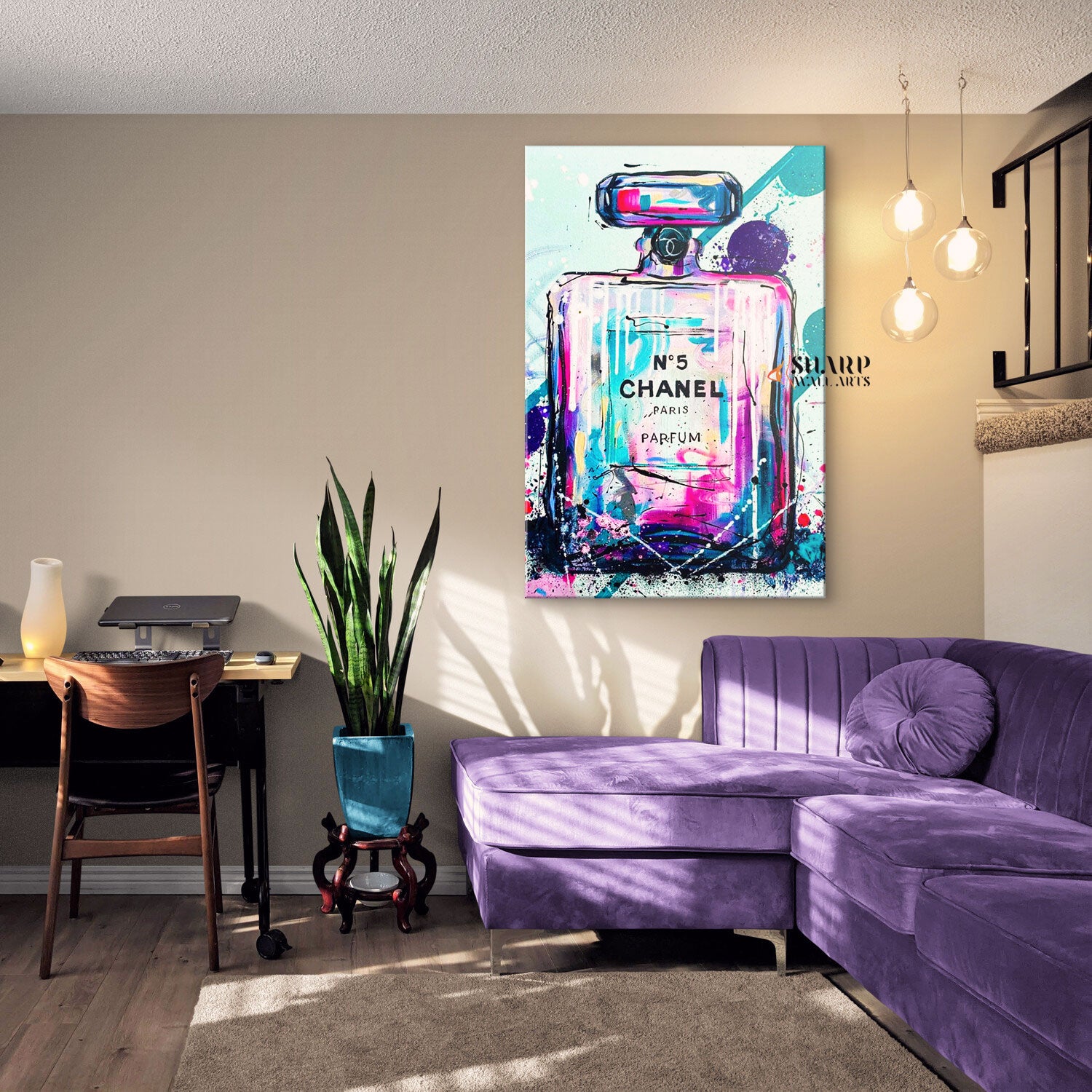 Chanel Perfume Bottle Canvas Wall Art