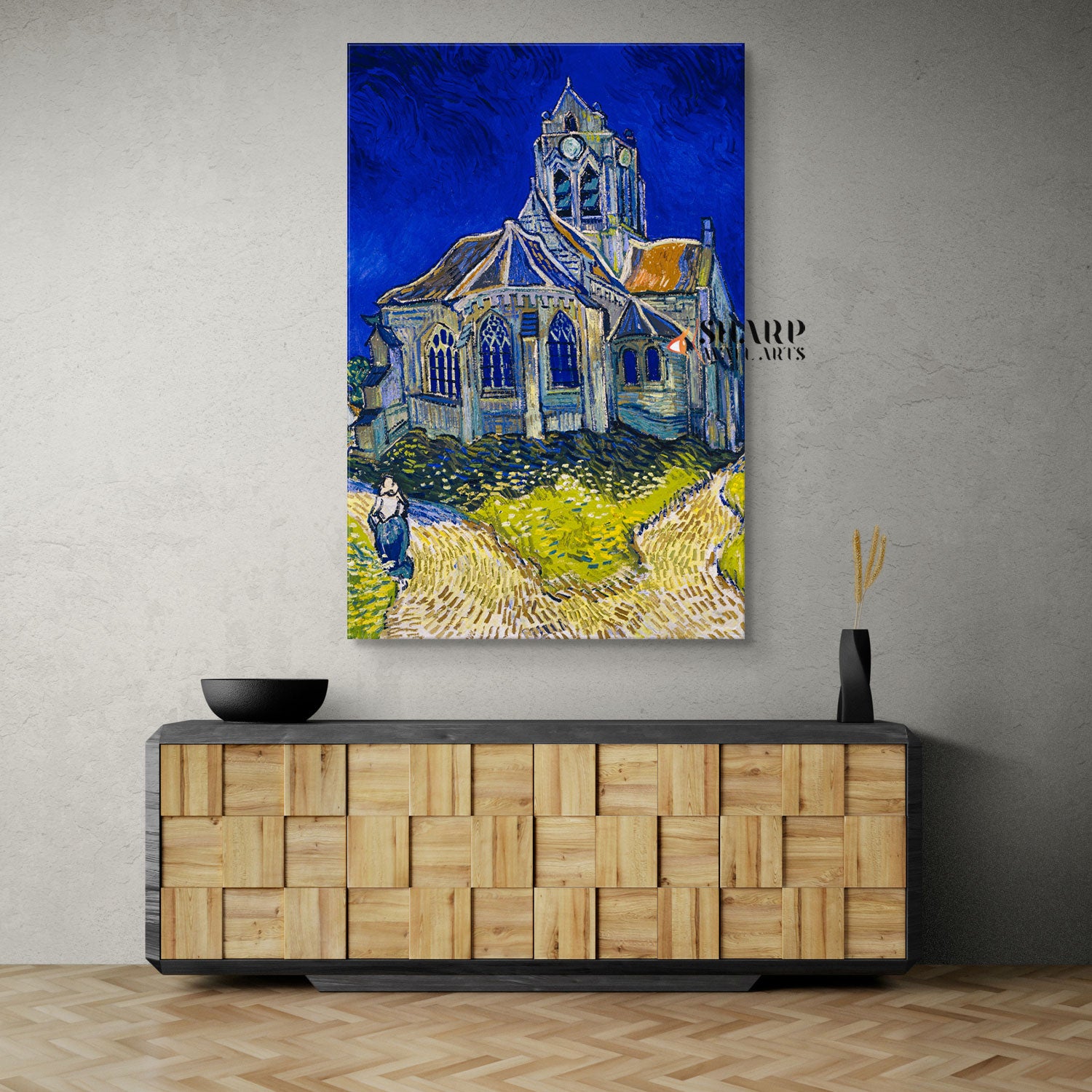 Vincent van Gogh The Church At Auvers Canvas Wall Art