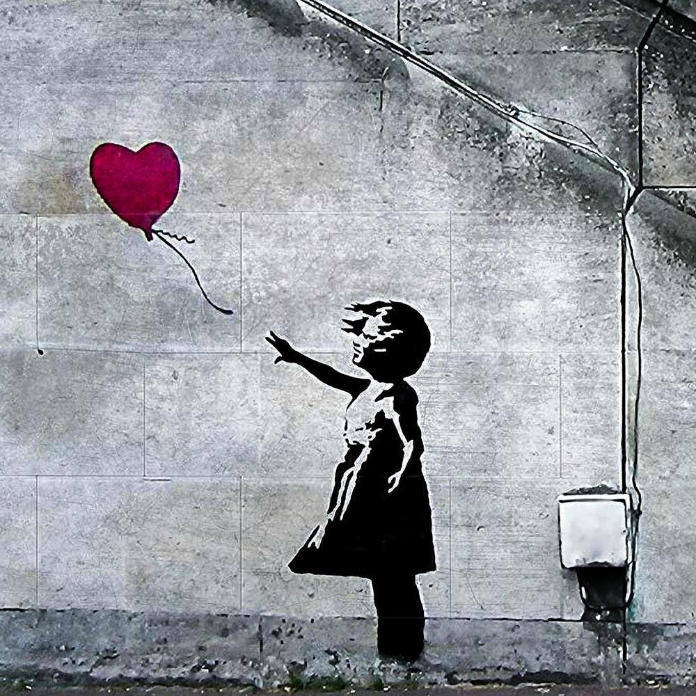 Banksy Balloon Girl Canvas - Banksy Graffiti Art - SharpWallArts