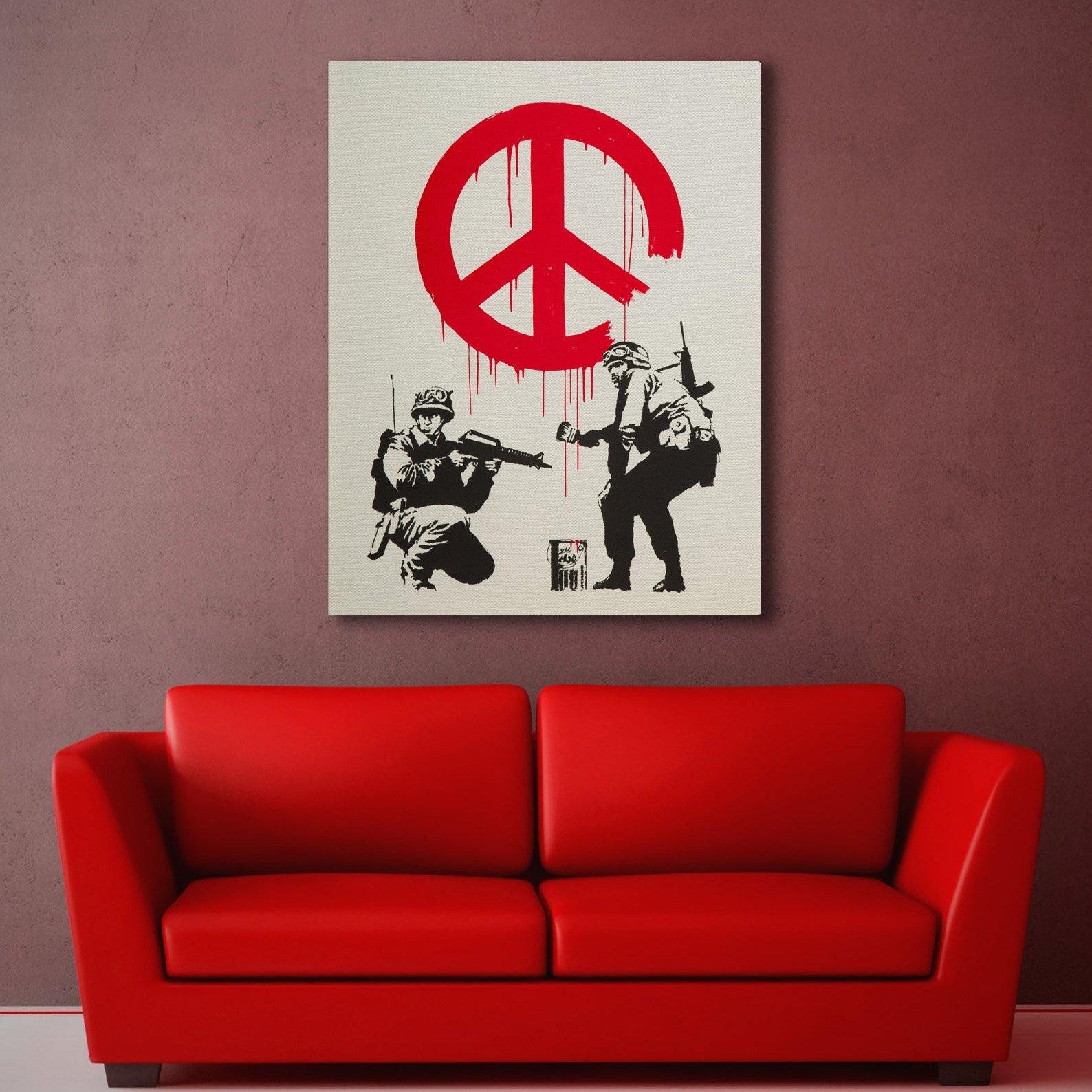 Banksy - CND Soldiers Wall Art Canvas - SharpWallArts