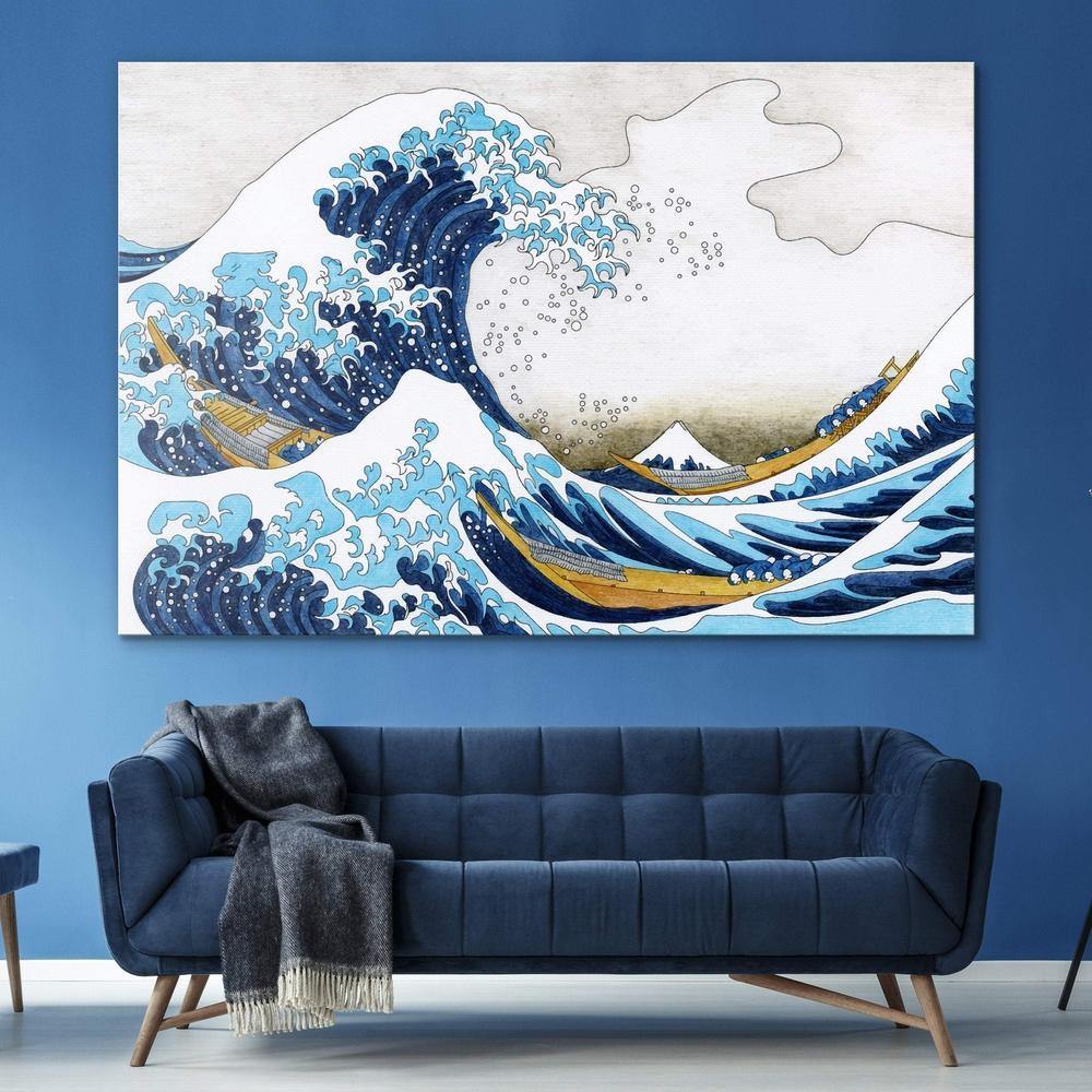 Katsushika Hokusai - The Great Wave Of Kanagawa Wall Art - SharpWallArts