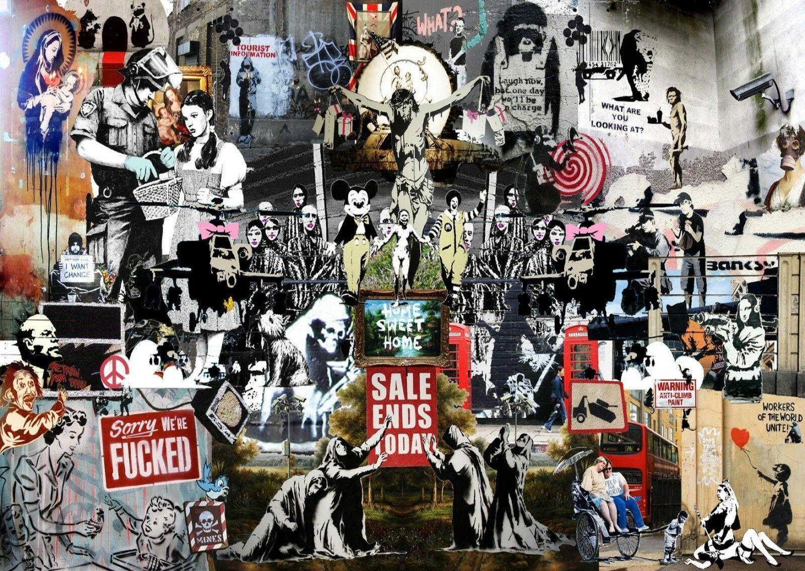 The Most Unique and Trendy Banksy Wall Art You Can Have - SharpWallArts