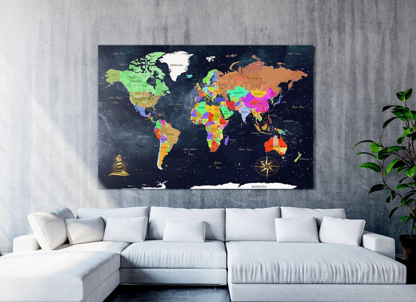 How to Choose Wall Art World Map in 2021 - SharpWallArts