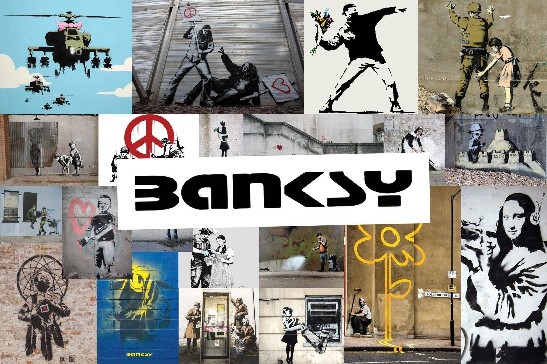 Discover 15 The Most Inspiring & Famous Banksy's Murals - Banksy Street Art - SharpWallArts