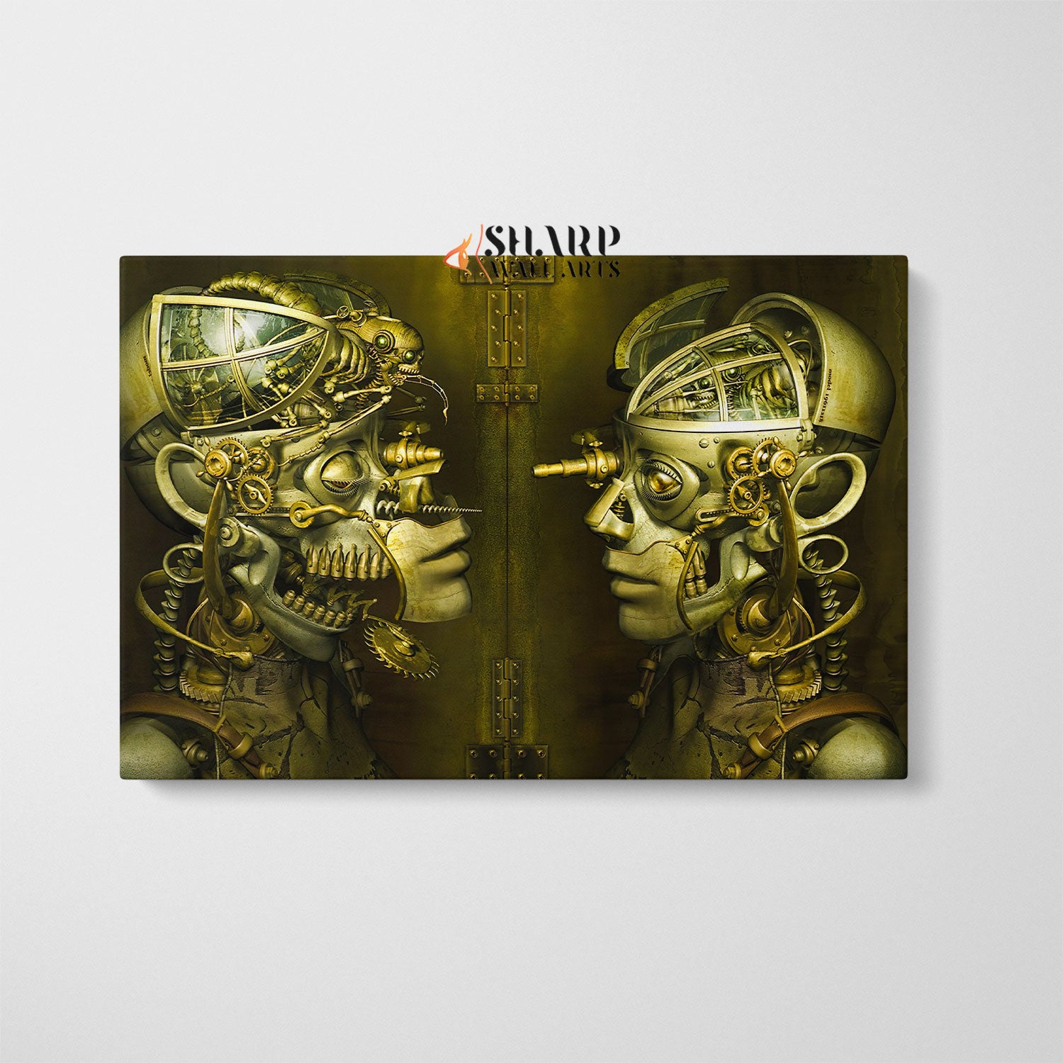 Steampunk Robots Art Canvas Print