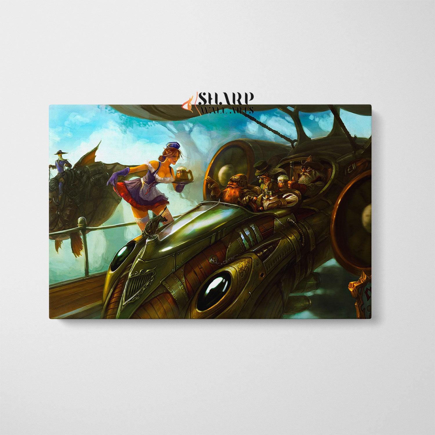 Steampunk Painting Canvas Wall Art